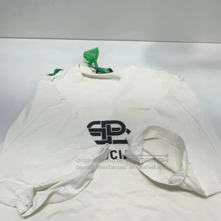 Balenciaga Balenciaga White BB Logo T. Size US XS / EU 42 / 0 - 6 Thumbnail