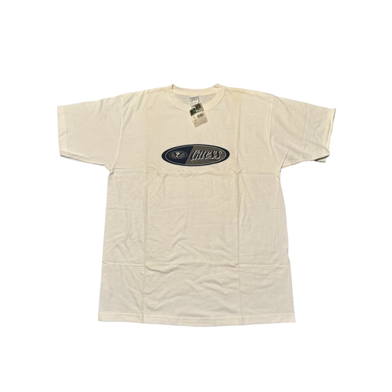 Guess VINTAGE Guess USA White T Shirt L Mens 90s Big Logo Embroidered NOS Made in USA Size US L / EU 52-54 / 3 - 2 Thumbnail