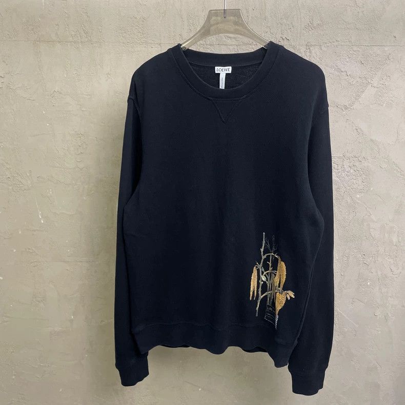 Other LOEWE Black floral Logo round neck hoodie Size M / US 6-8 / IT 42-44 - 1 Thumbnail