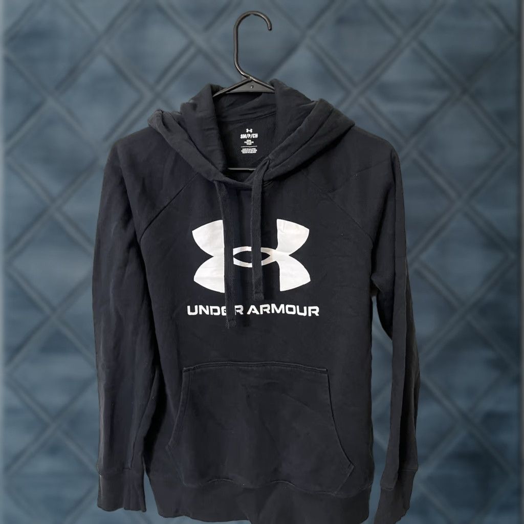 Under Armour Under Armour Hoodie Mens Size Small Black Logo Fleece Pullover Size US S / EU 44-46 / 1 - 1 Thumbnail