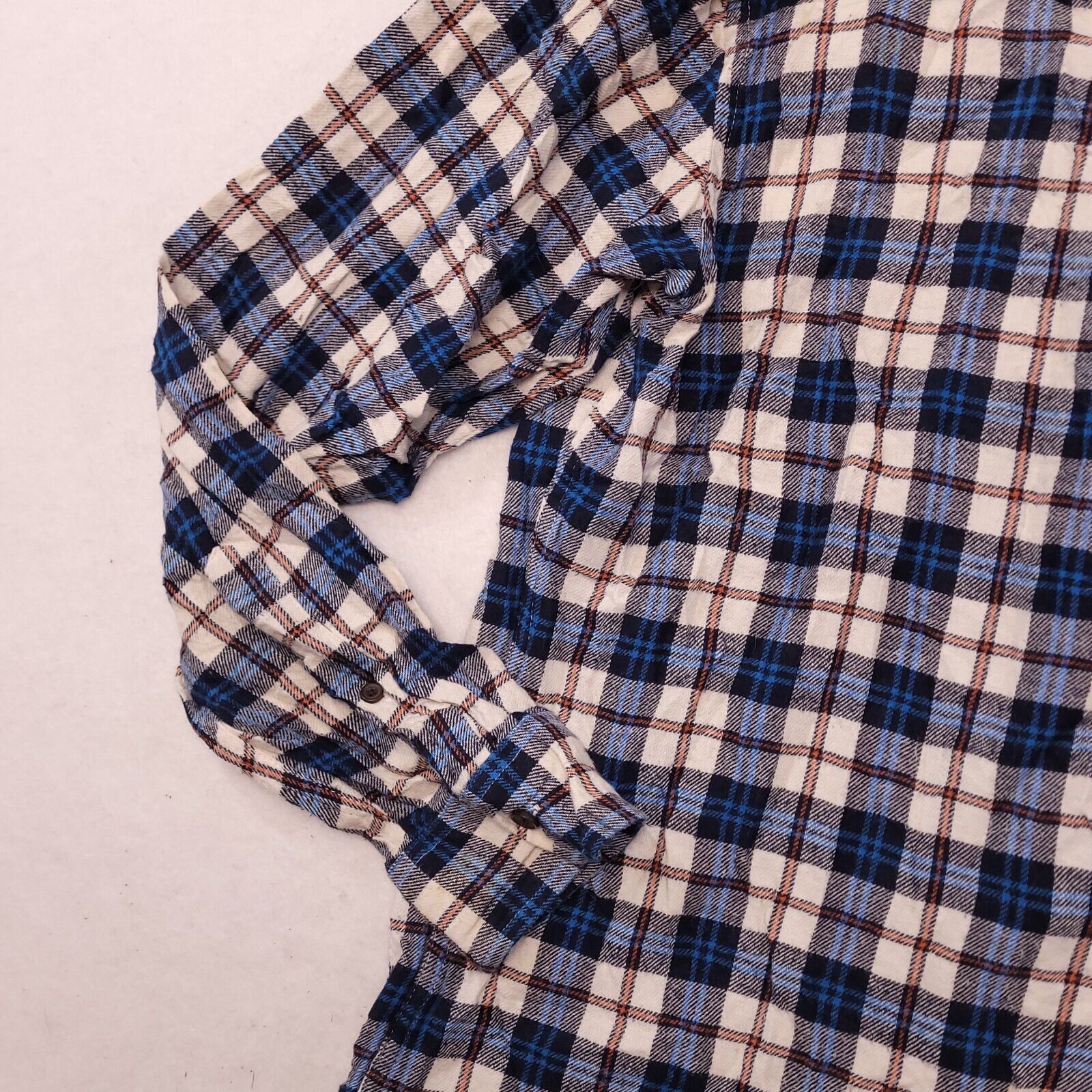 Croft & Barrow Croft & Barrow Tartan Flannel Shirt Mens Size M White Blue Size US M / EU 48-50 / 2 - 5 Thumbnail