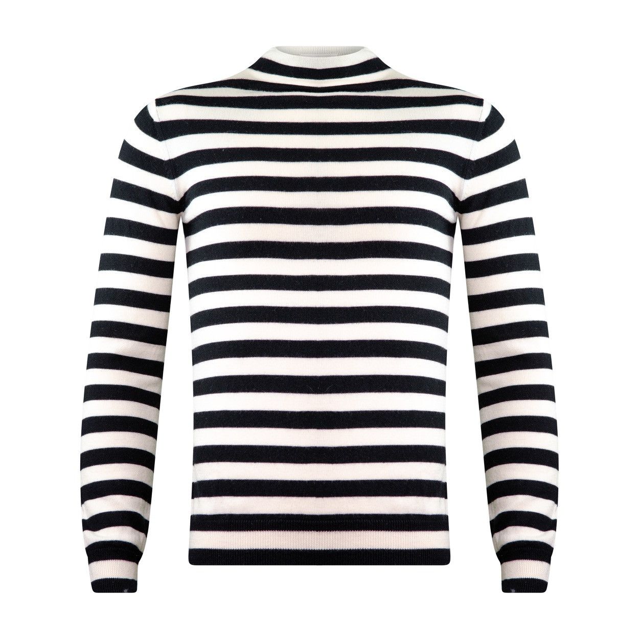 image of Saint Laurent By Hedi Slimane F/w 2015 Striped Sweater in White, Men's (Size Small)