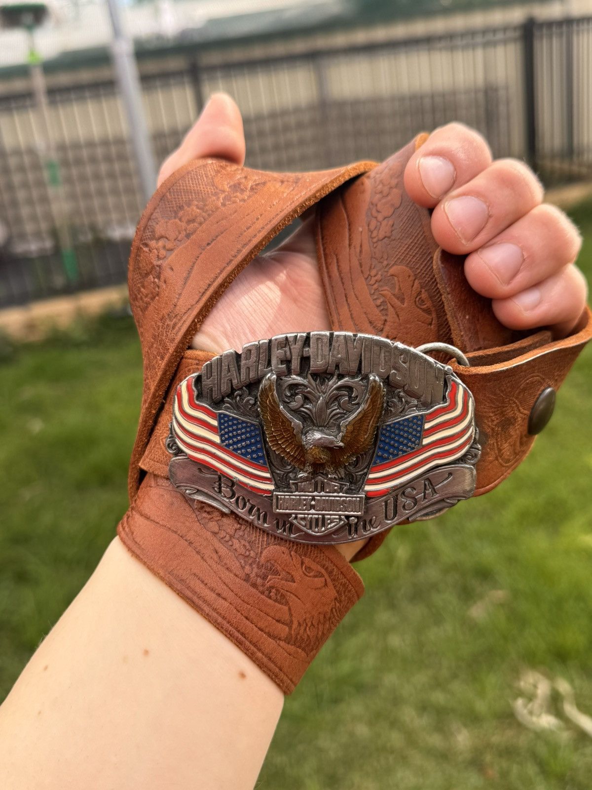 Harley Davidson Harley Davidson Leather Belt Size ONE SIZE - 1 Thumbnail