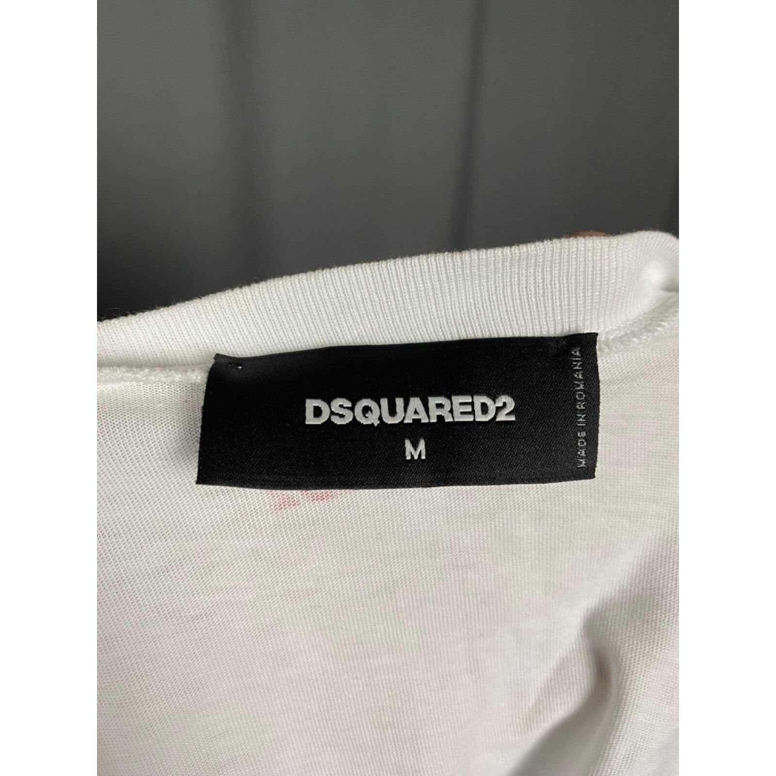 Dsquared2 Dsquared2 Big Logo Men's White T-Shirt Size M Size US M / EU 48-50 / 2 - 10 Thumbnail