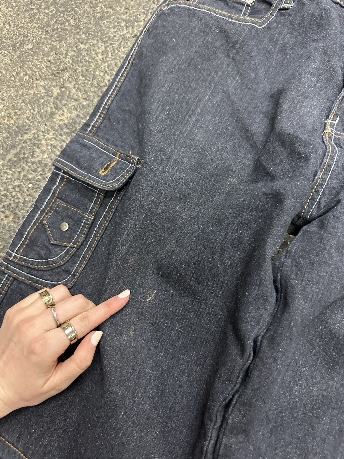 Vintage Y2K baggy cargo jorts Size US 36 / EU 52 - 5 Thumbnail