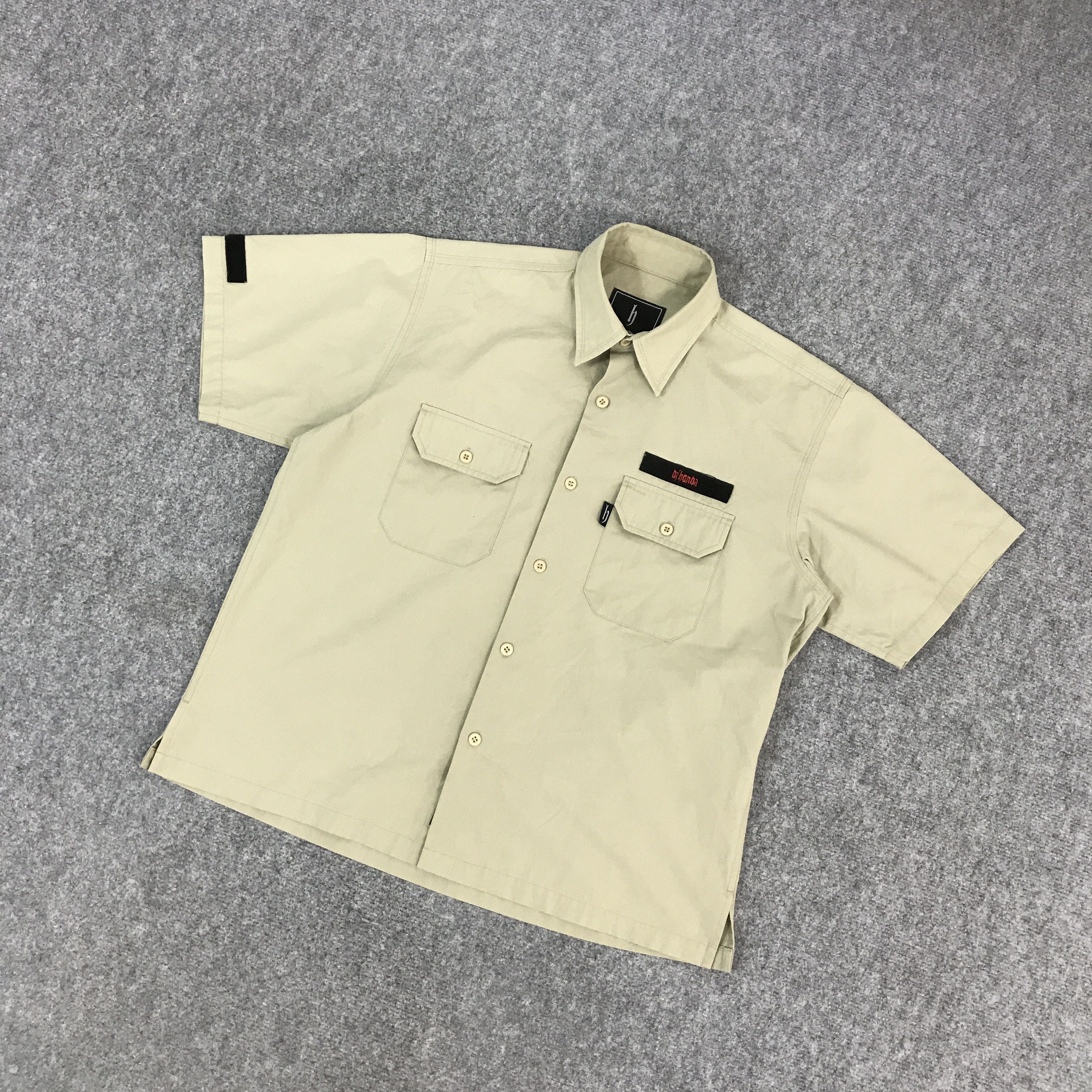 Japanese Brand DJ HONDA KHAKI WORKSHIRT BUTTON UP SHIRTS Size US M / EU 48-50 / 2 - 5 Thumbnail