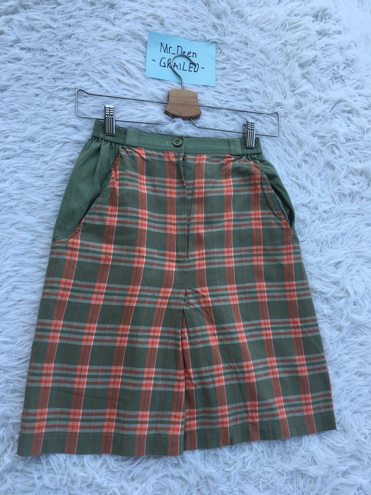 Christian Dior Monsieur Rare Vintage Christian Dior Checkered Mini Skirt Size 22" - 2 Thumbnail