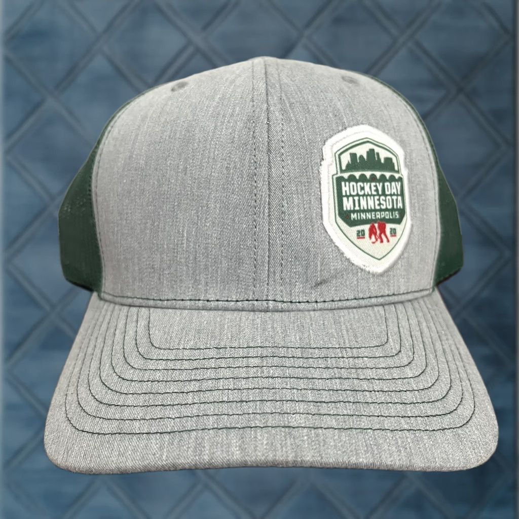 Vintage Richardson Hockey Day Minnesota Wild 2020 Hat Cap Snap Back Gray Green Trucker Mens One Size Gray Vintage: No Size ONE SIZE - 1 Thumbnail