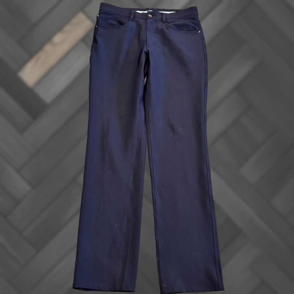 Footjoy FootJoy FJ Pants Mens 30x32 31x32 Blue Performance Golf Chino Pockets Stretch Casual Capable Size US 30 / EU 46 - 1 Thumbnail