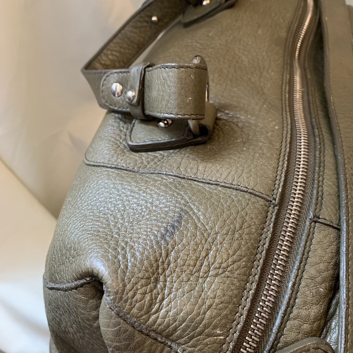 Designer × Furla × Genuine Leather VINTAGE FURLA OLIVE GREEN LEATHER 2 WAY SHOULDER / HANDBAG Size ONE SIZE - 7 Thumbnail
