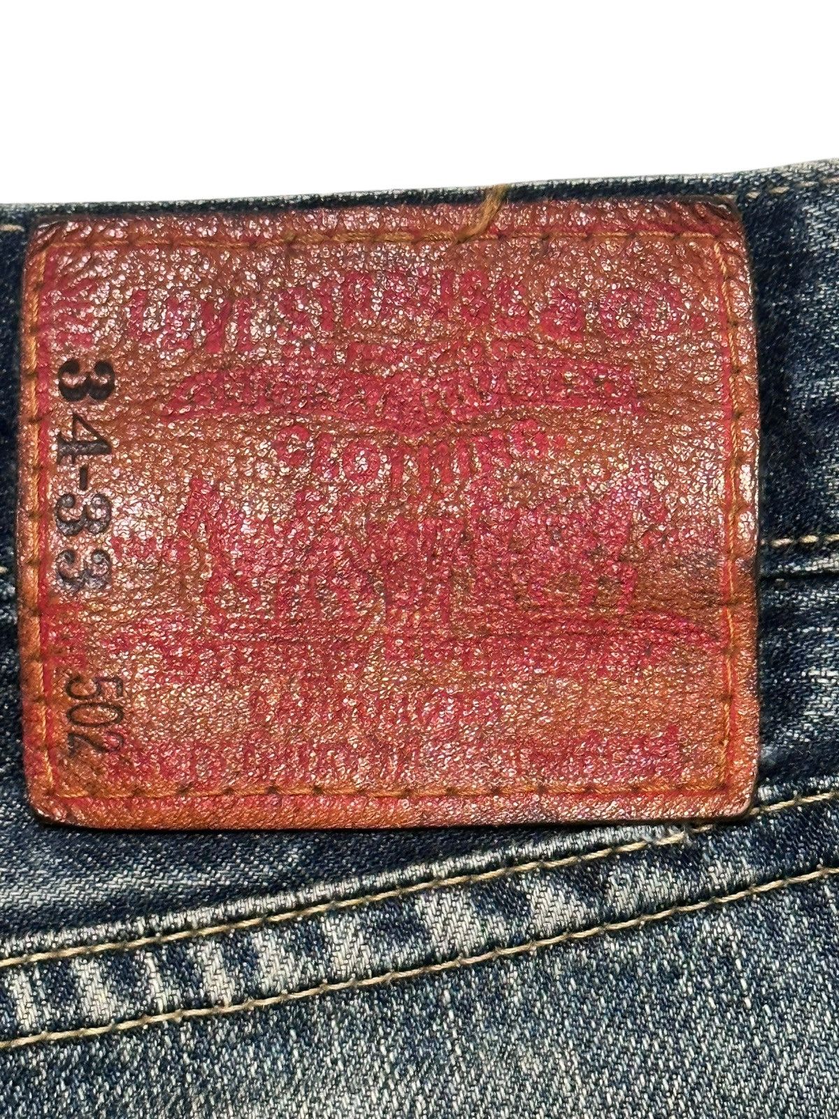 Levi's Levi’s 502 Regular Tapered Fit MudWash Distressed Faded Jean Size US 34 / EU 50 - 11 Thumbnail