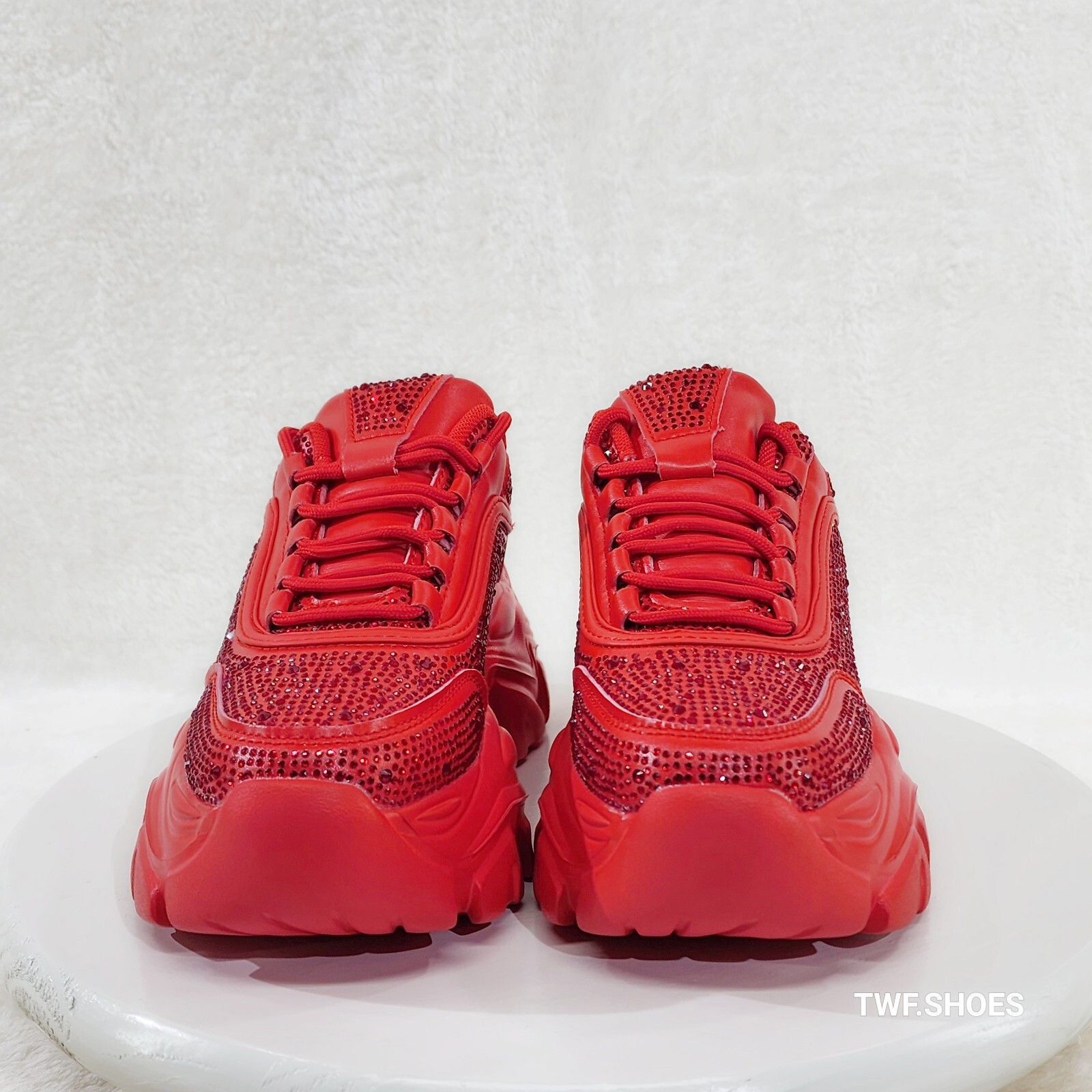 Other Cush Sport Rhinestone Comfy Platform Light Weight Sneakers R Size US 7 / IT 37 - 5 Thumbnail