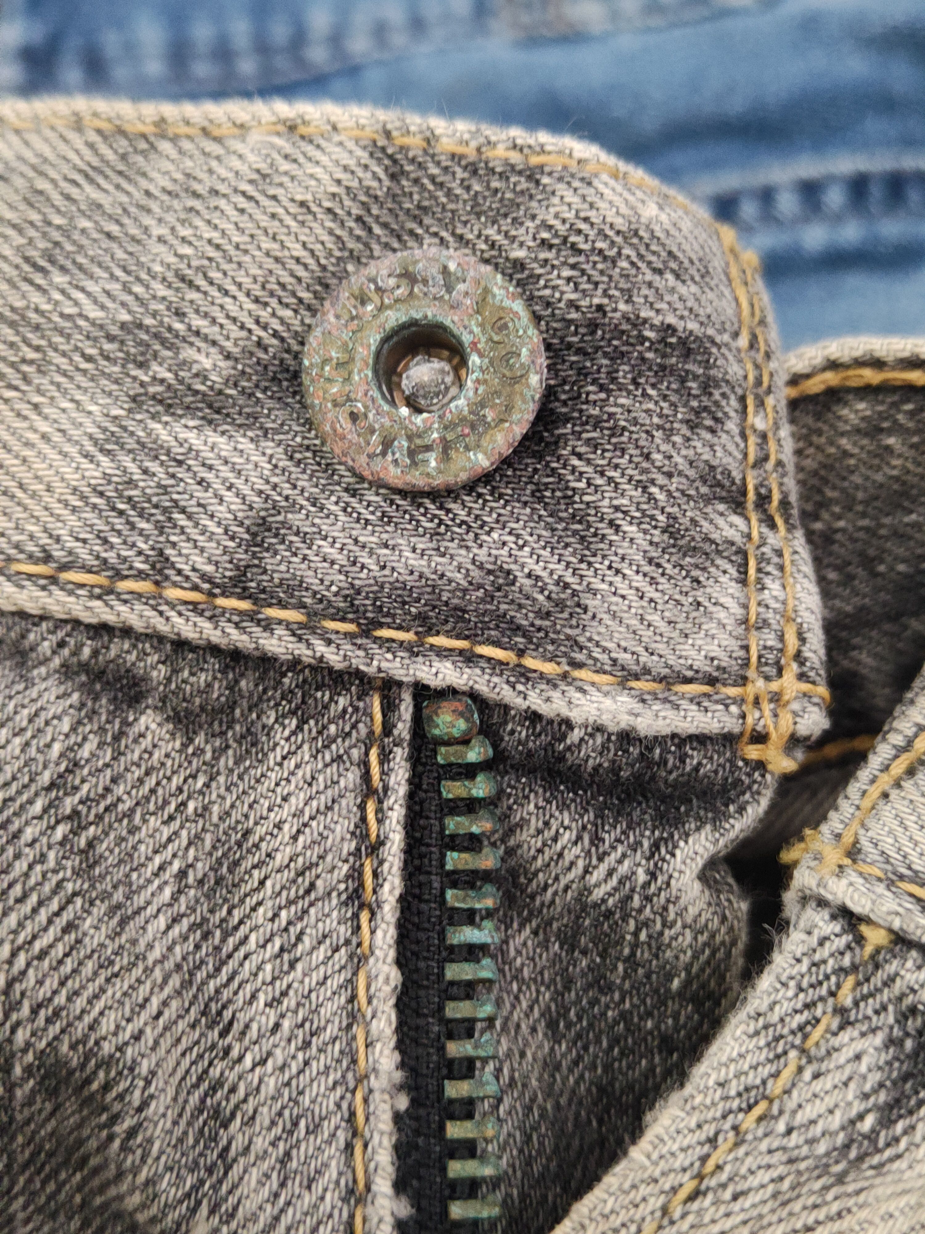 Levi's 503 Levi's Black Faded Distressed Ripped Jeans #W1391 Size US 29 - 13 Thumbnail