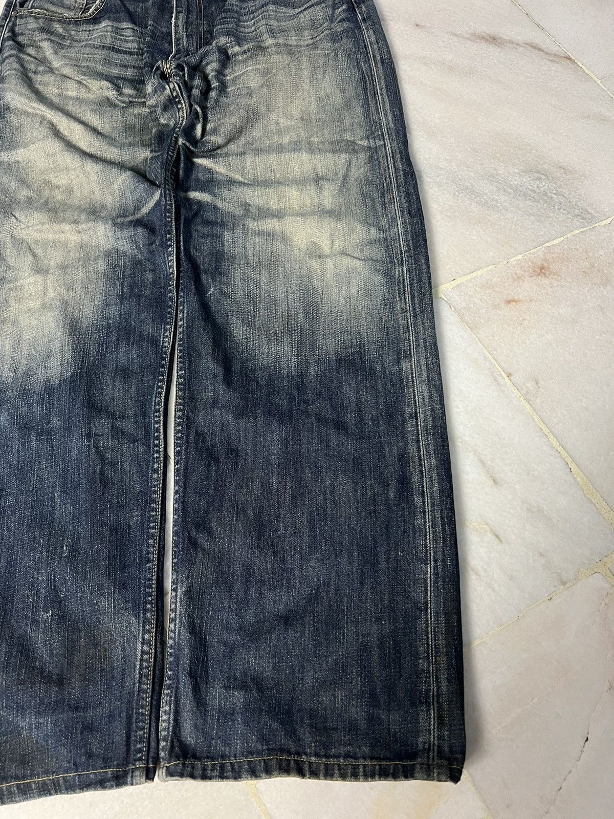 Levi's 💥BAGGY💥VINTAGE LEVIS 503 DISTRESSED MUD WASH JEANS VERY RARE Size US 35 - 4 Thumbnail