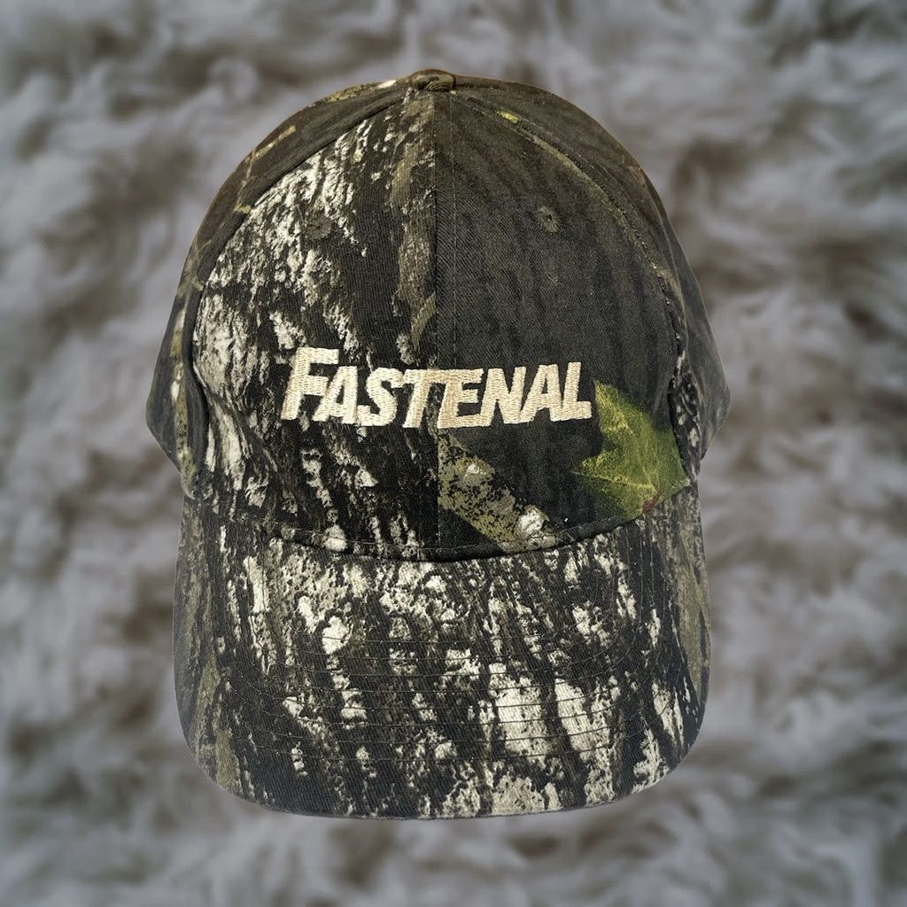 Vintage Fastenal Cap Hat Adjustable Strap Back Hunting Camouflaged One Size Fit All Size ONE SIZE - 1 Thumbnail