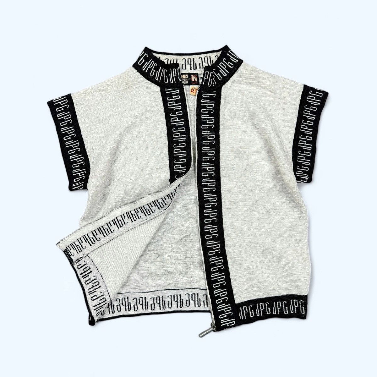 Jean Paul Gaultier Jean Paul Gaultier Vintage Monogram Knit Zip Top Size 48 Size XL / US 12-14 / IT 48-50 - 1 Thumbnail