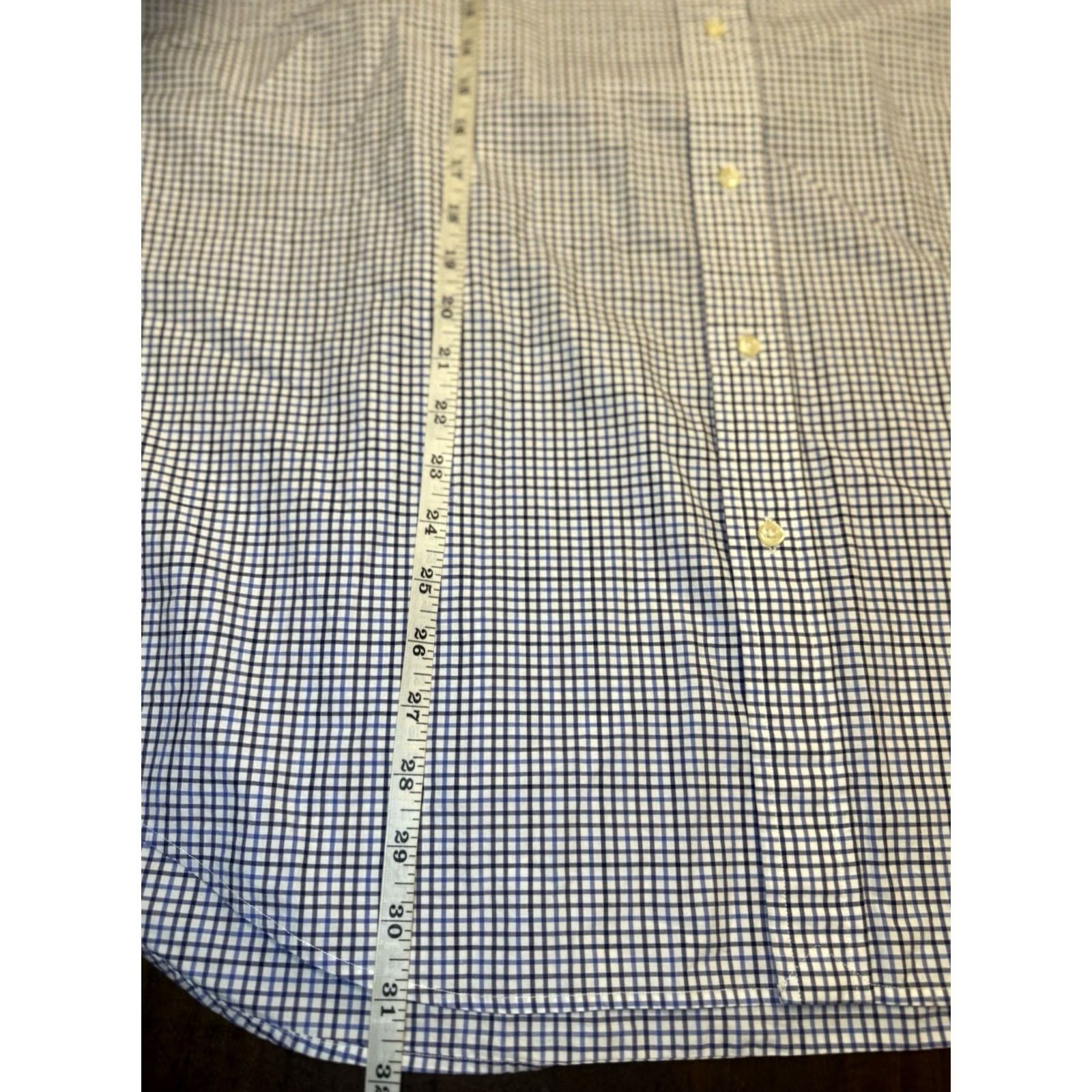 Polo Ralph Lauren Polo Ralph Lauren Button-Up Shirt XL Classic Fit Plaid White Blue, Button-Down Collar, Long Sleeve, Woven Cotton, Men’s Shirt Size US XL / EU 56 / 4 - 7 Thumbnail