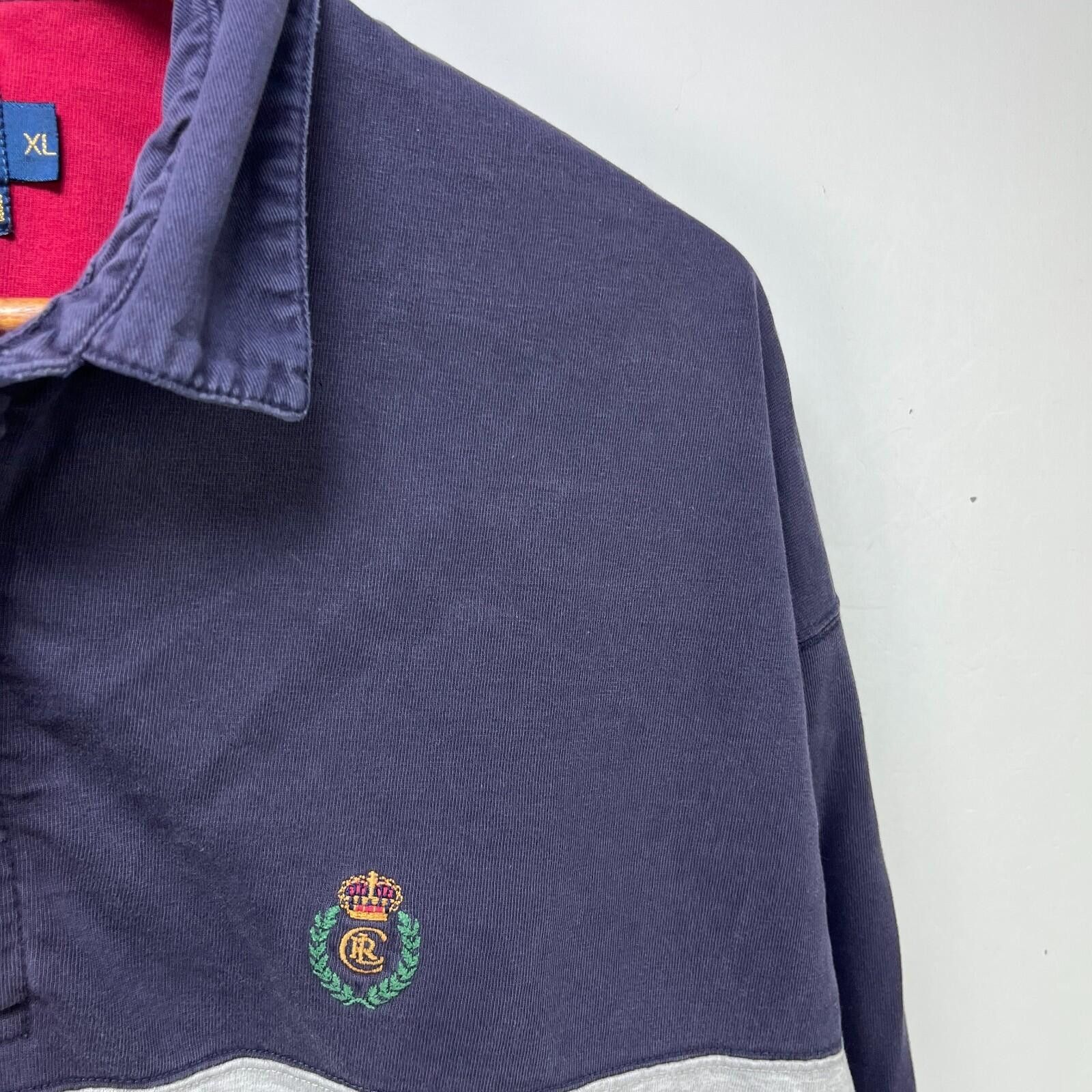 Polo Ralph Lauren Vintage 90s Chaps Ralph Lauren Rugby Long Sleeve XL Polo Size US XL / EU 56 / 4 - 3 Thumbnail