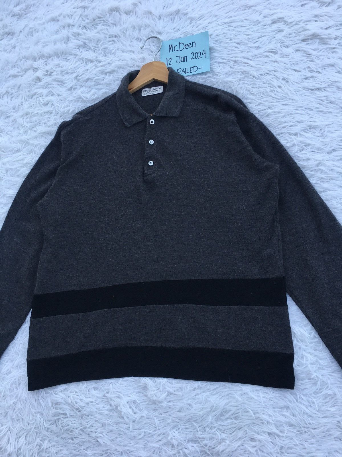Comme des Garcons Vtg 90s Robe de Chambre Comme des Garcons wool Long sleeve Size US L / EU 52-54 / 3 - 4 Thumbnail