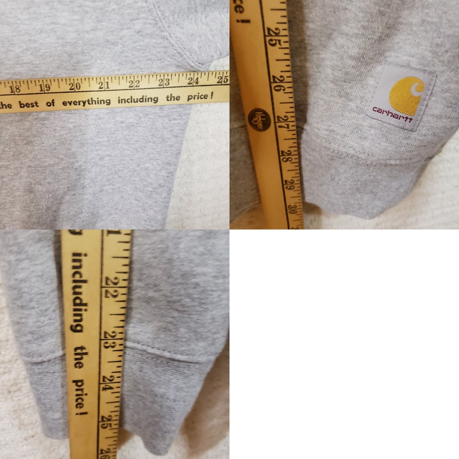 Carhartt VINTAGE Carhartt Sweatshirt Mens Medium Gray Loose Fit Crewneck Workwear K124 HGY Size US M / EU 48-50 / 2 - 9 Thumbnail