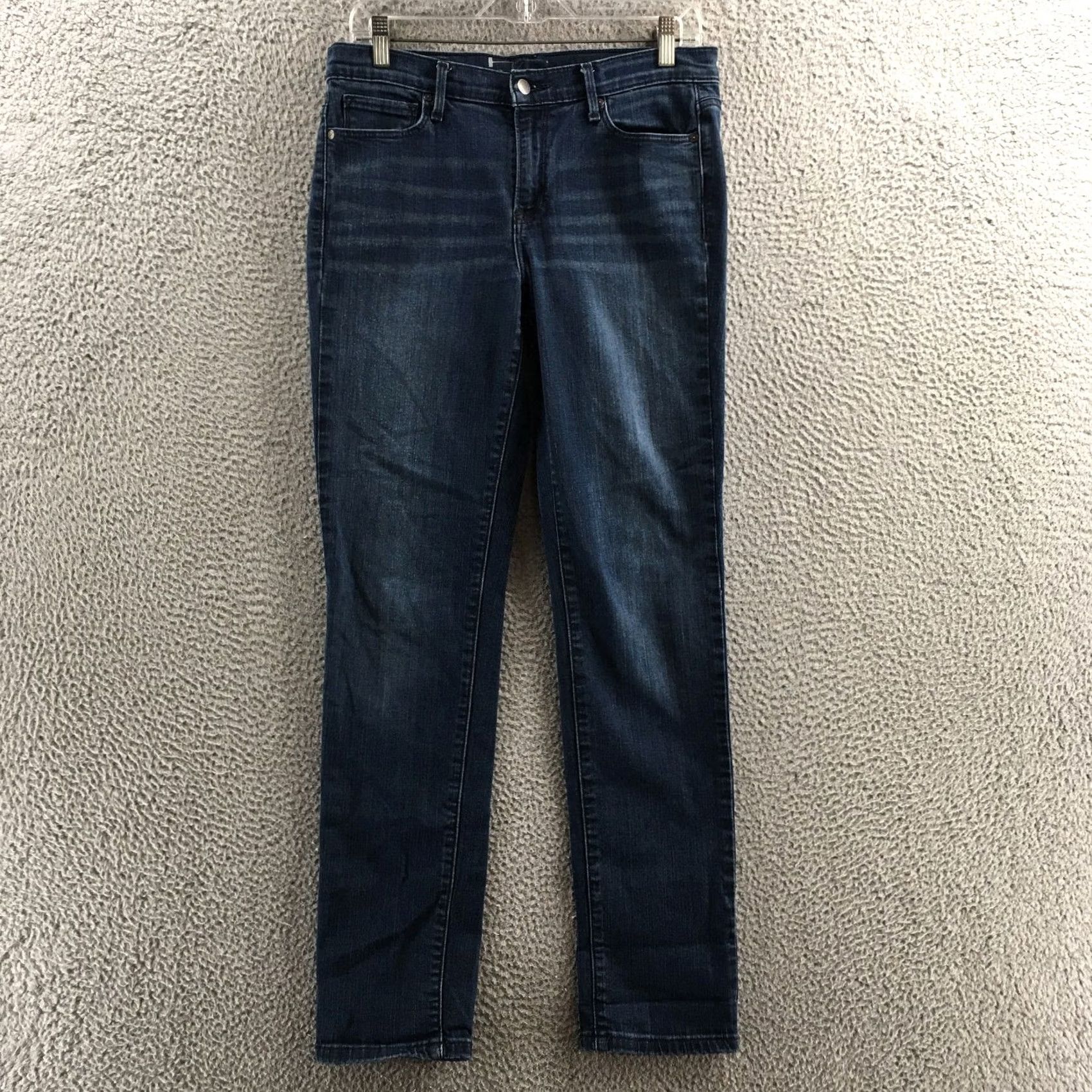 Calvin Klein Calvin Klein Ultimate Skinny Jeans Womens 31/12 Blue Denim Cotton Blend Mid Rise Jeans Women Regular Blue Skinny 31 Inseam 5-Pocket Size 34" / US 12 / IT 48 - 2 Thumbnail