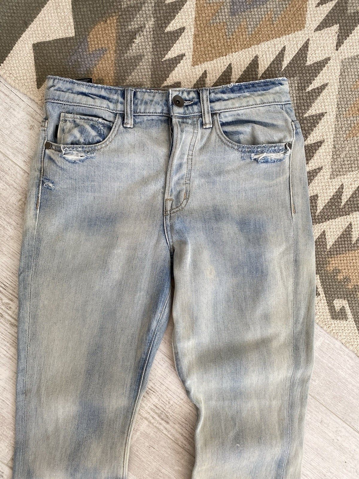 Helmut Lang Helmut Lang Womens Washed Denim Jeans Pants Size 26" / US 2 / IT 38 - 3 Thumbnail