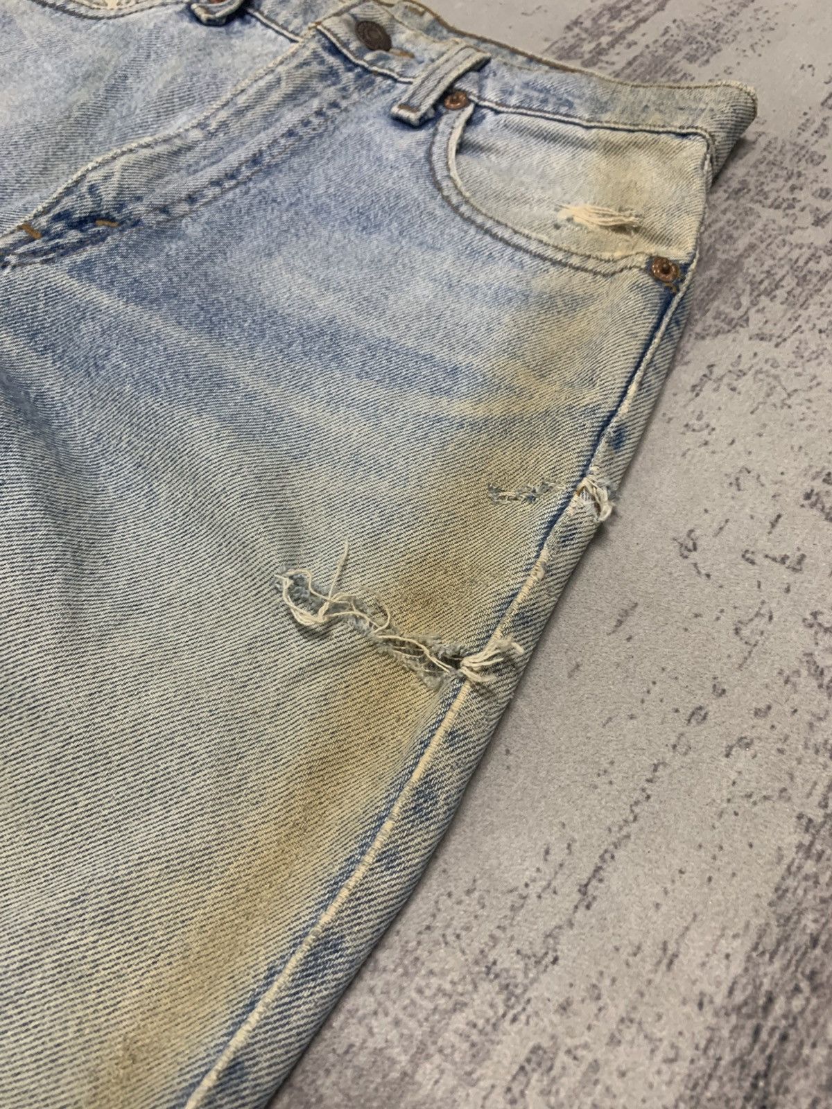 Levi's Thrashed Vintage Faded Distressed Levi’s 510 Size US 29 - 4 Thumbnail
