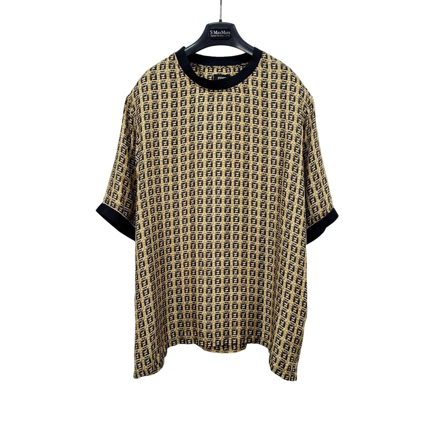 Fendi Fendi FF Logo Silk Short Sleeve Shirt XL Size US XL / EU 56 / 4 - 1 Thumbnail