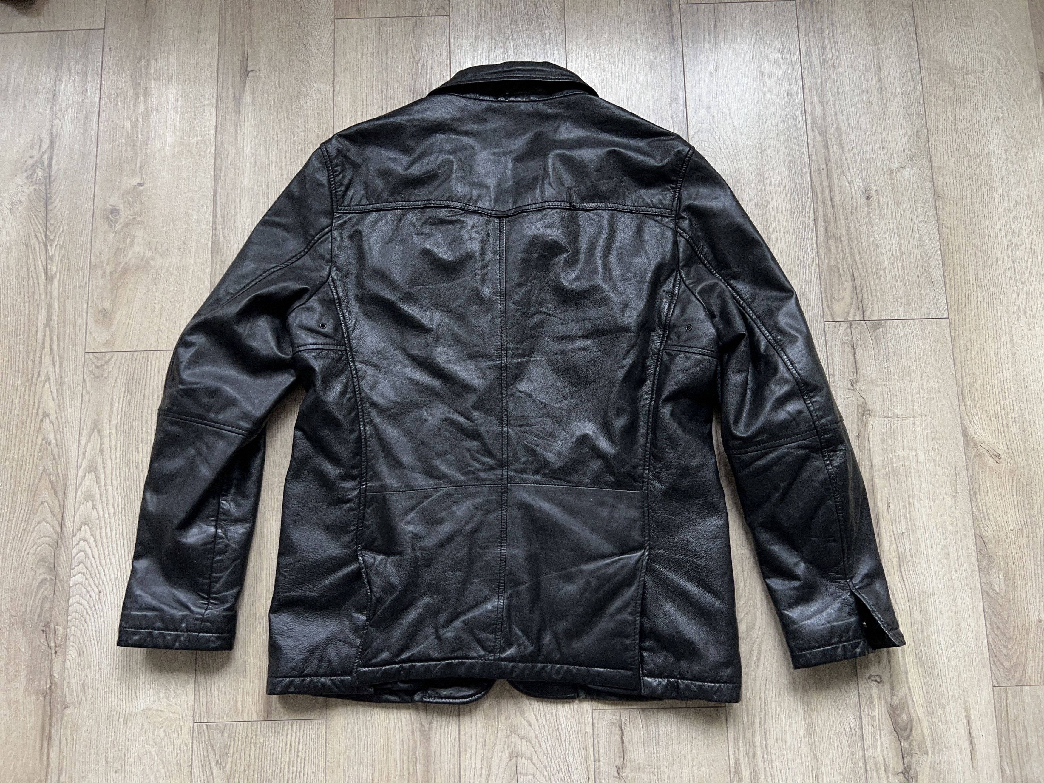 Strellson Mens Swiss Black Soft Leather Jacket Blazer Style Size 50 M Size US M / EU 48-50 / 2 - 18 Thumbnail
