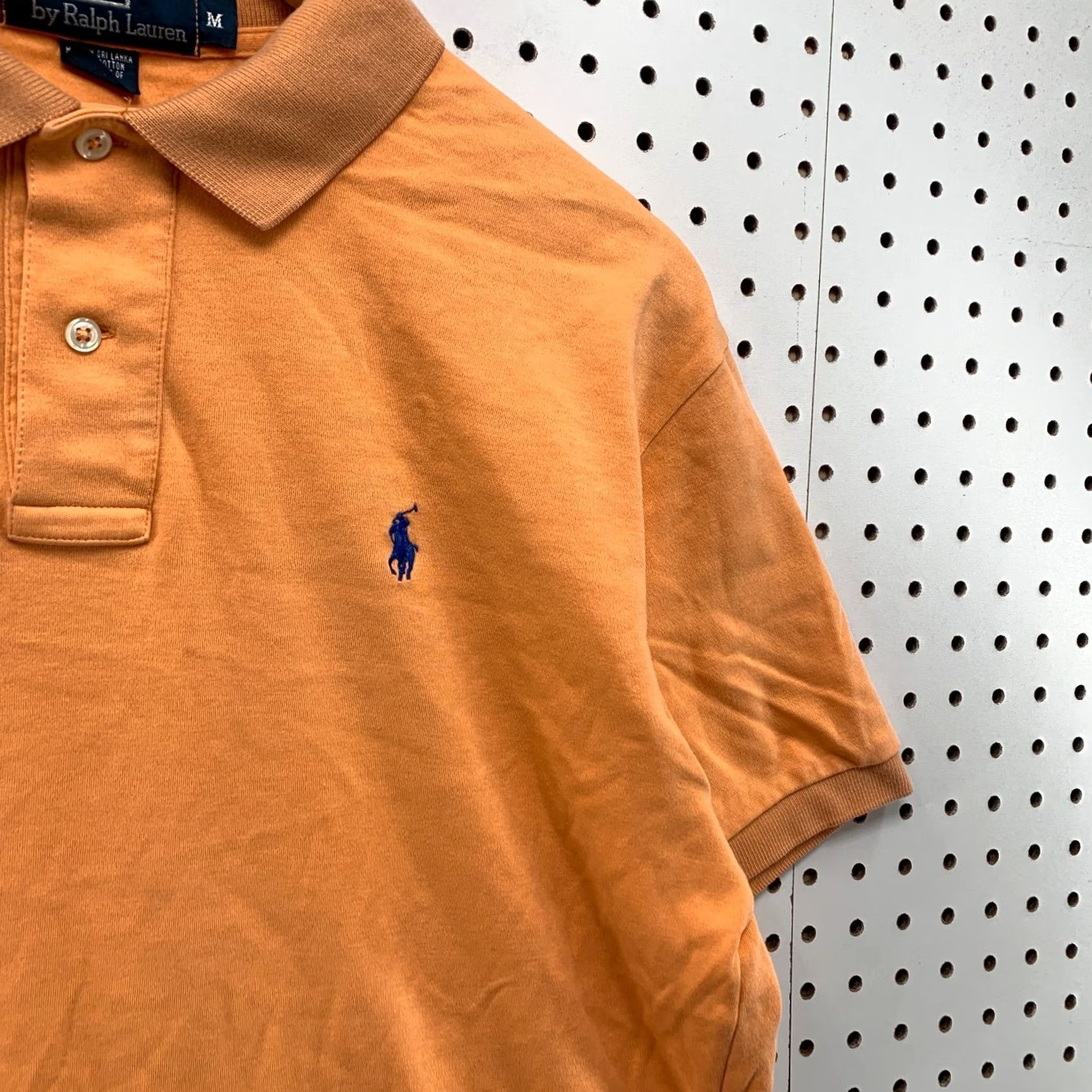 Ralph Lauren Ralph Lauren Polo Shirt Men M Orange Blue Pony Collared Short Sleeve Size US M / EU 48-50 / 2 - 6 Thumbnail