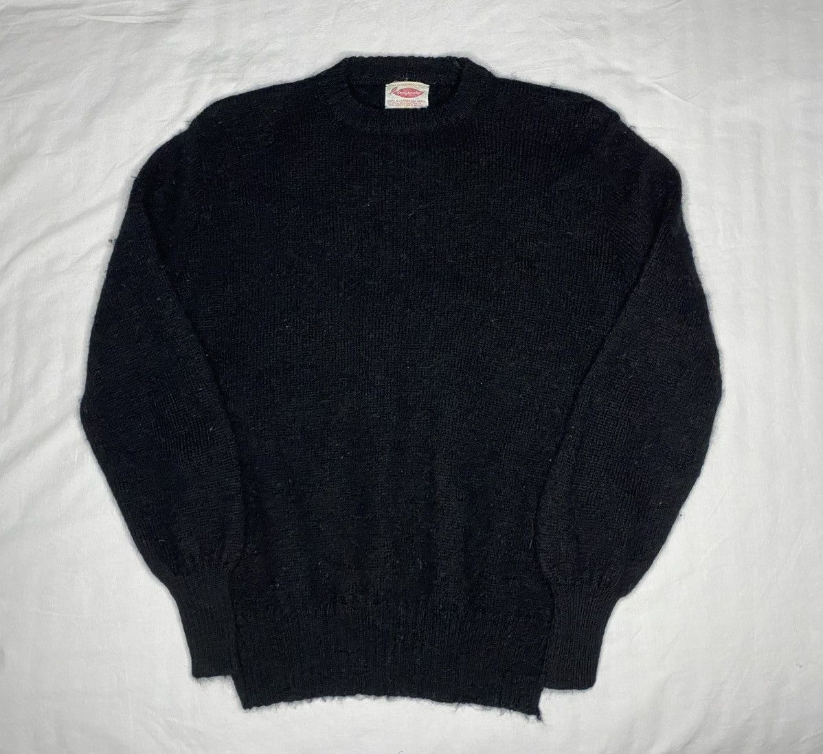 Sears True Vintage Sears Kerrybrooke Sweater Black Lambswool 1950s Size S / US 4 / IT 40 - 2 Thumbnail