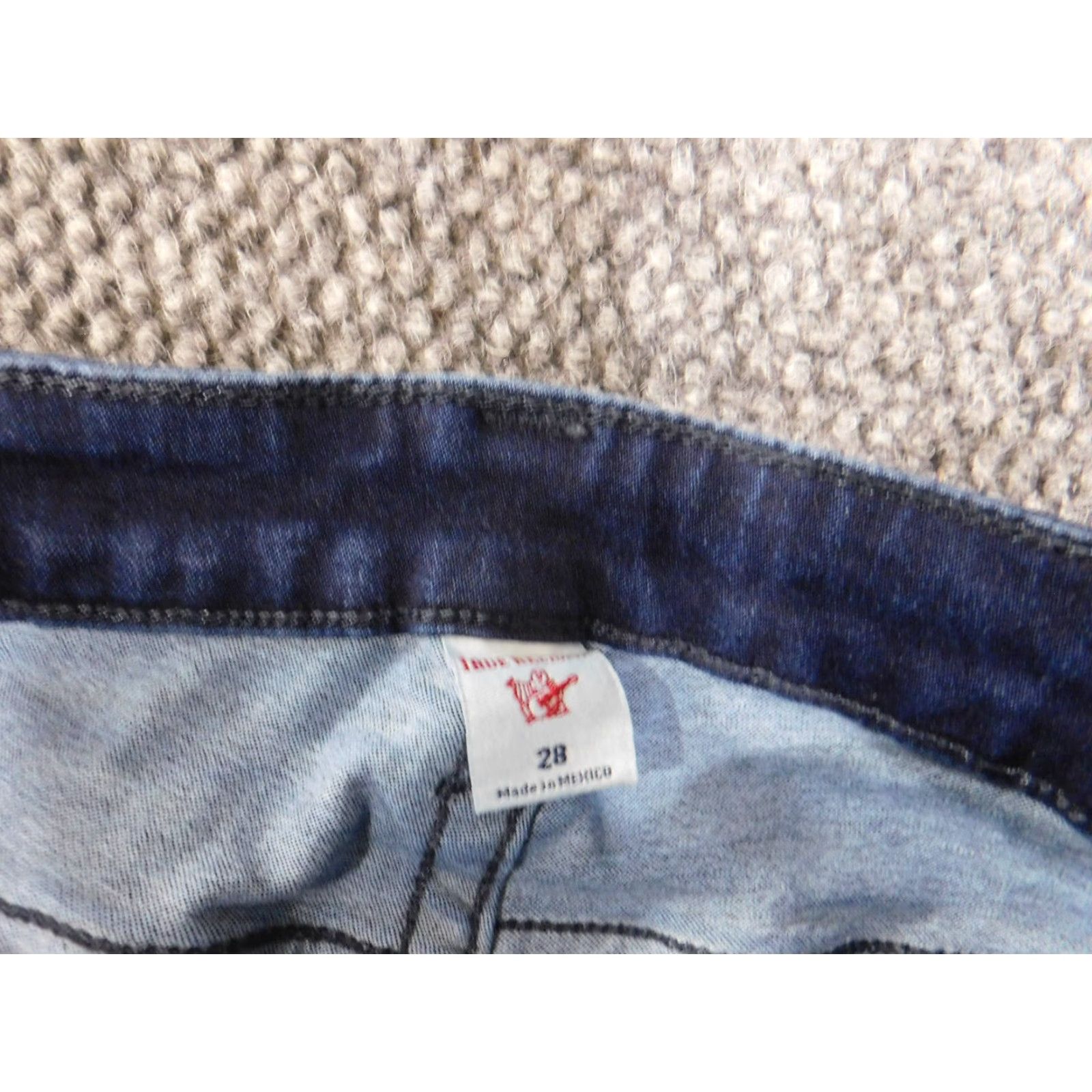 True Religion TRUE RELIGION Jeans Women 28 Halle Mid Rise Super Skinny Dark Denim Slim You Size 28" / US 6 / IT 42 - 3 Thumbnail