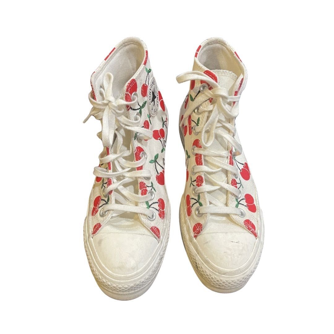 Converse Chuck Taylor All Star Platform High Top All Cherry Sneakers Size US 7 / IT 37 - 2 Thumbnail