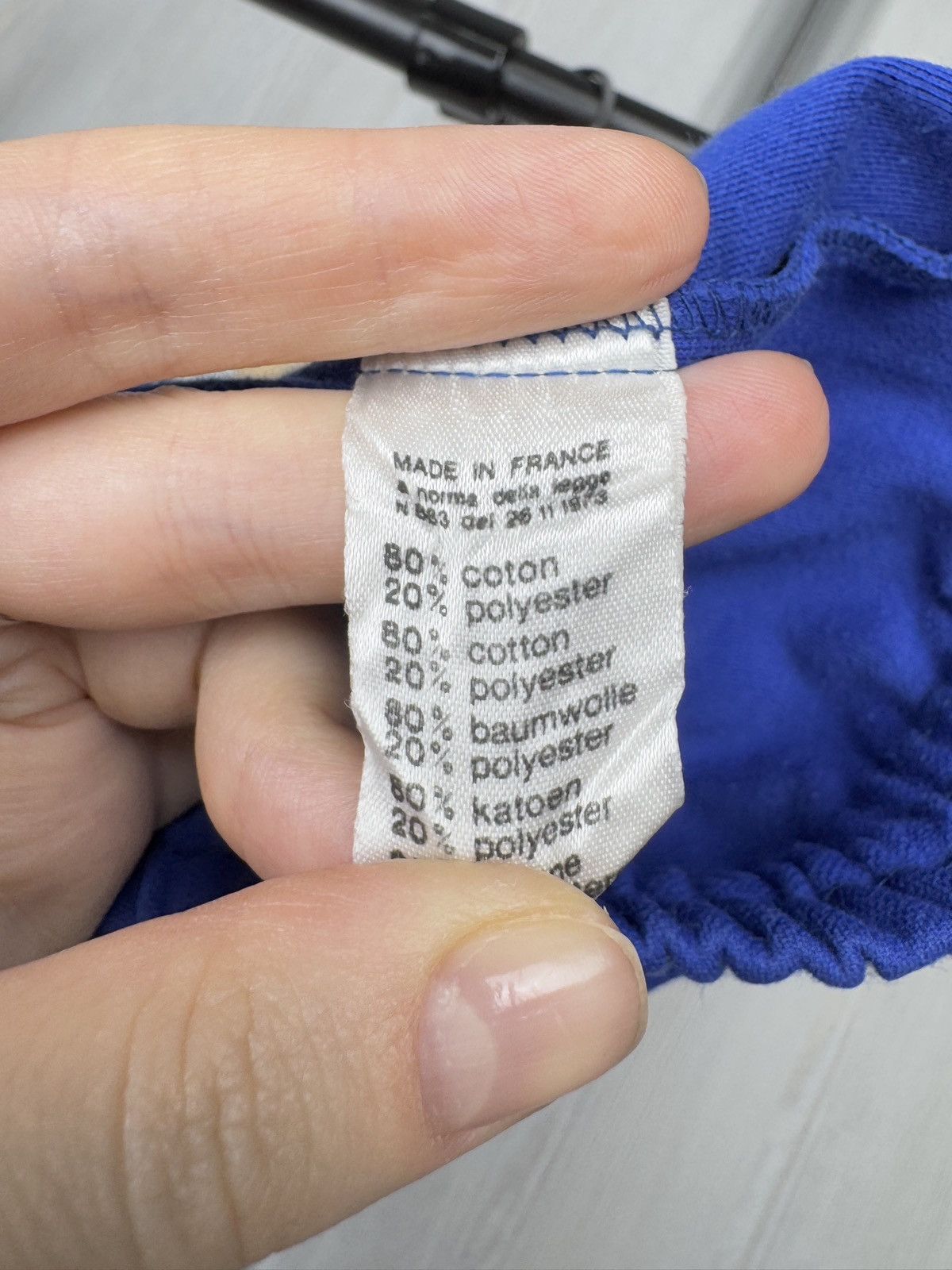 Lacoste Chemise Lacoste vintage 90s made in France blue sweatpants Size US 34 / EU 50 - 12 Thumbnail