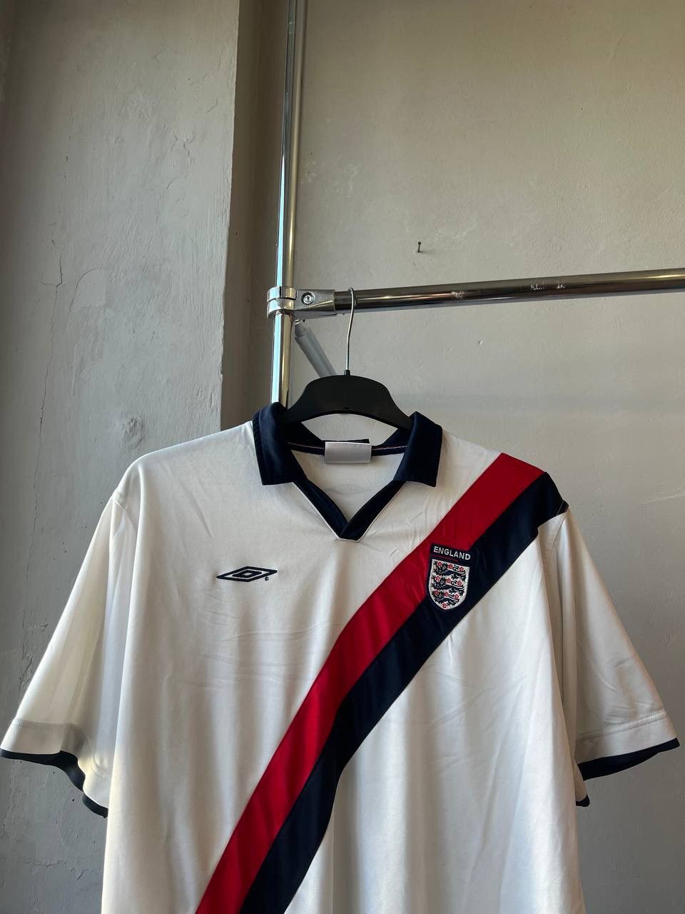 Umbro 2001/03 ENGLAND TEAM TRAINING SOCCER JERSEY FOOTBALL SHIRT Size US XL / EU 56 / 4 - 3 Thumbnail