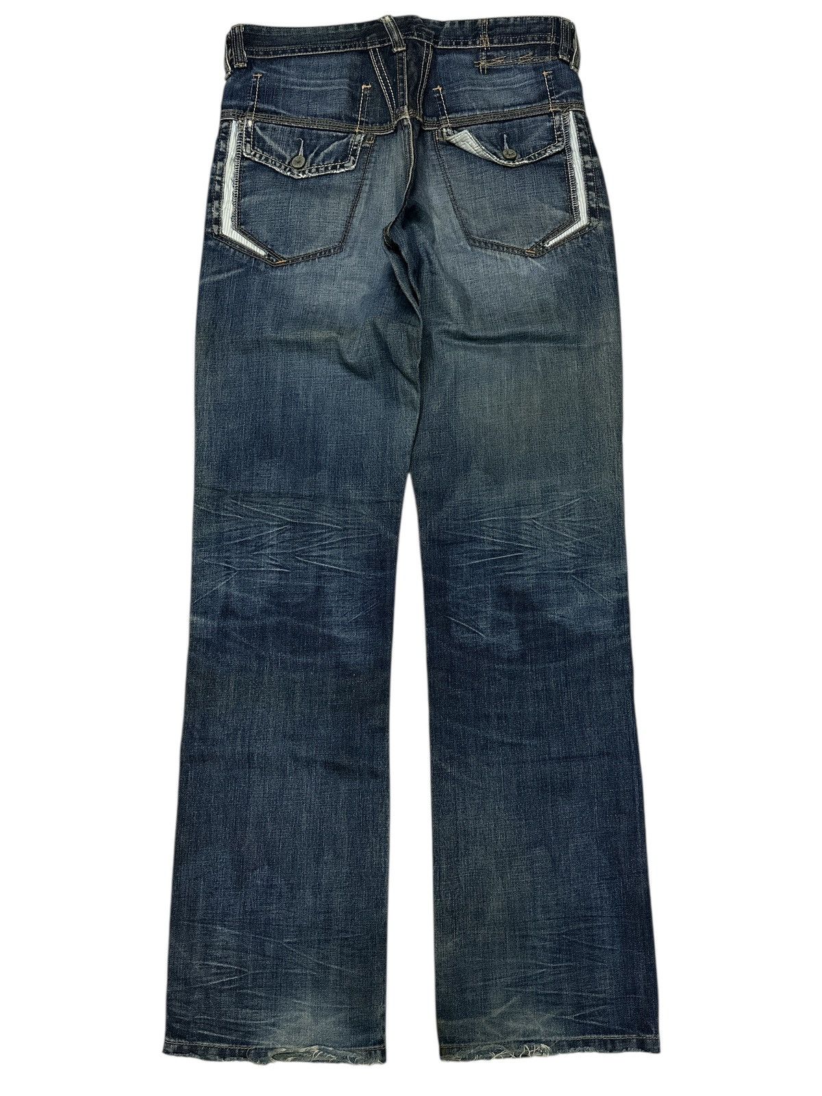 Marithe + Francois Girbaud Flare Marithe Francois Girbaud Distress Denim. Size US 32 / EU 48 - 2 Thumbnail