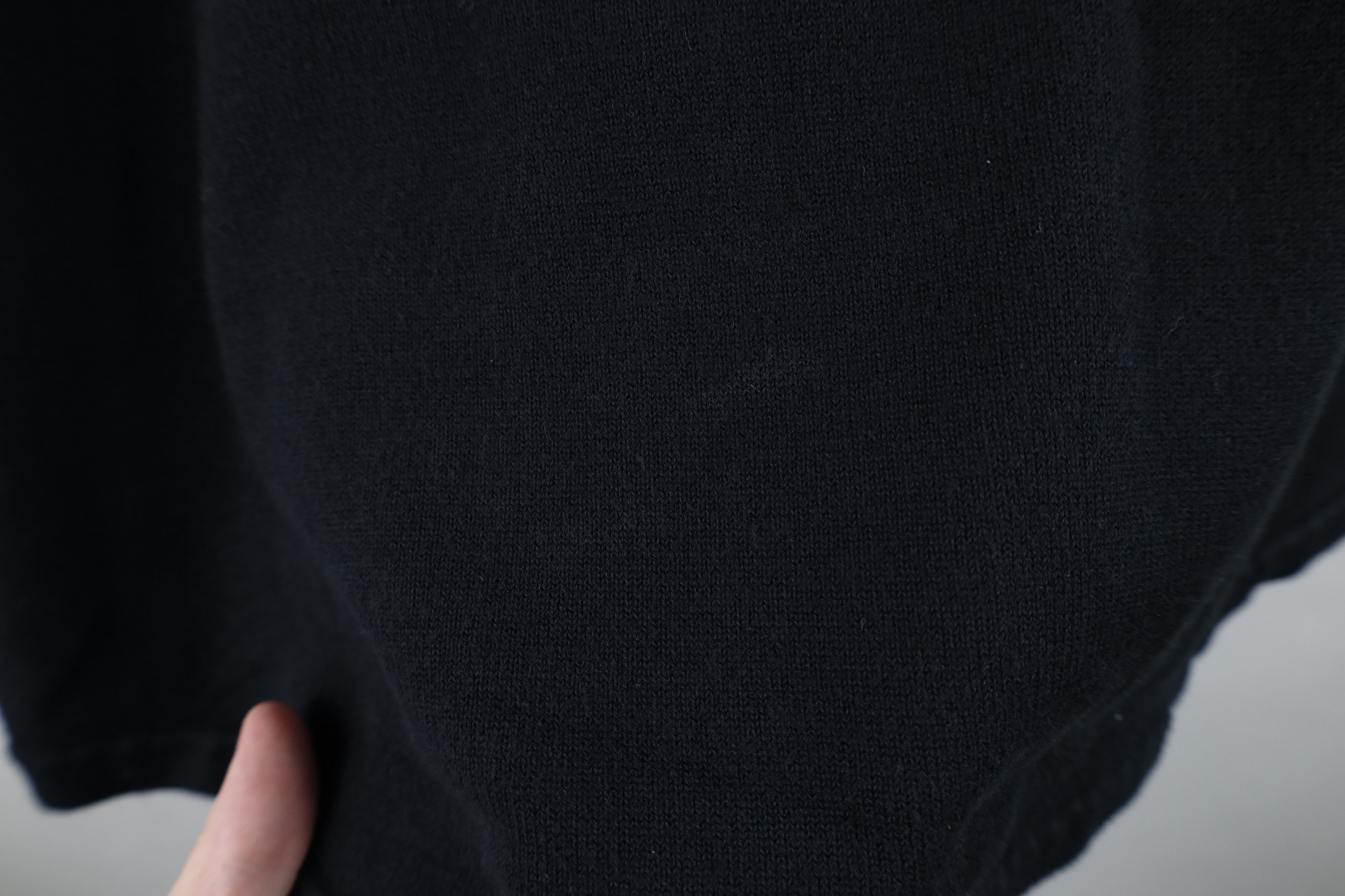 Vintage Vintage 90s Streetwear Blank Knit Collared Polo Shirt Black Size XXL / US 16-18 / IT 52-54 - 10 Thumbnail