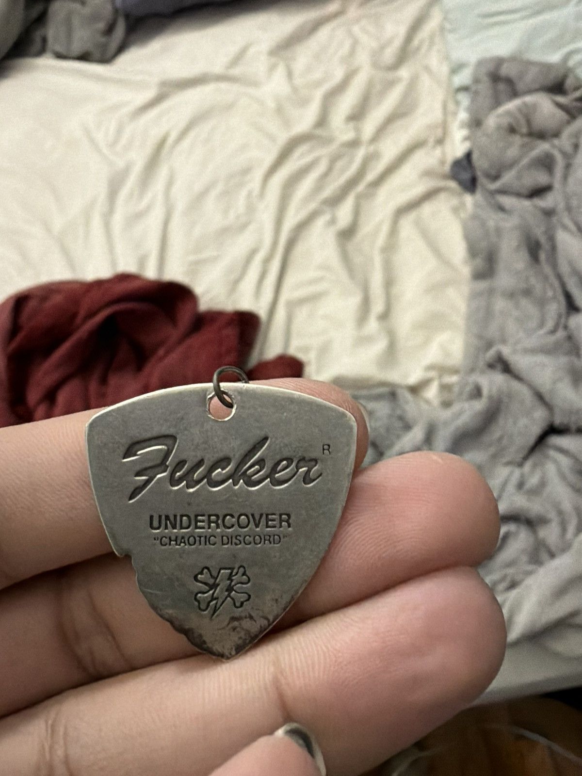 Undercover Undercover Fucker Guitar Pick Pendant Size ONE SIZE - 1 Preview