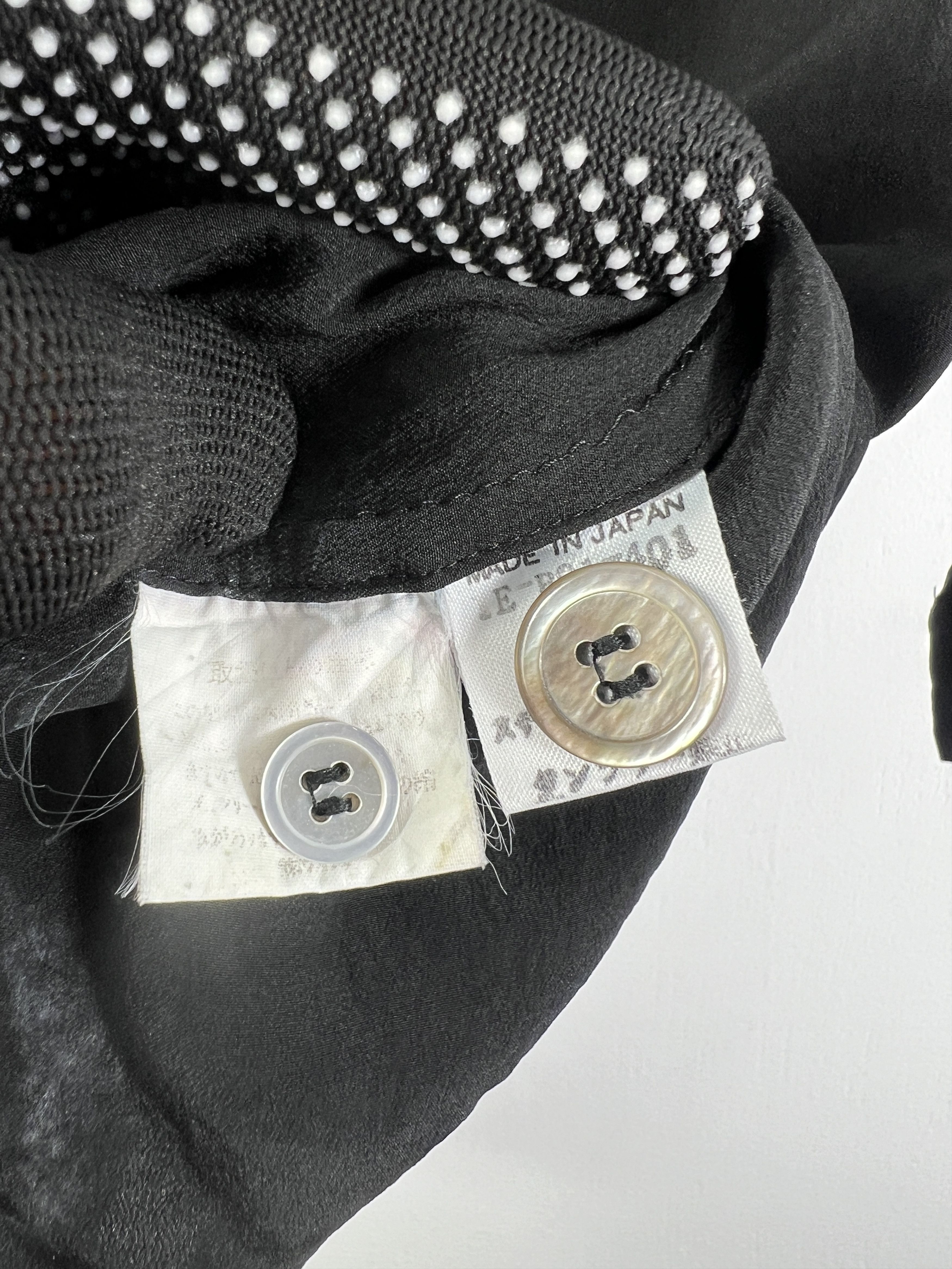 Y's Y's Yohji Yamamoto Tie-Neck Silk Shirt GTMP199 Size L / US 10 / IT 46 - 6 Thumbnail