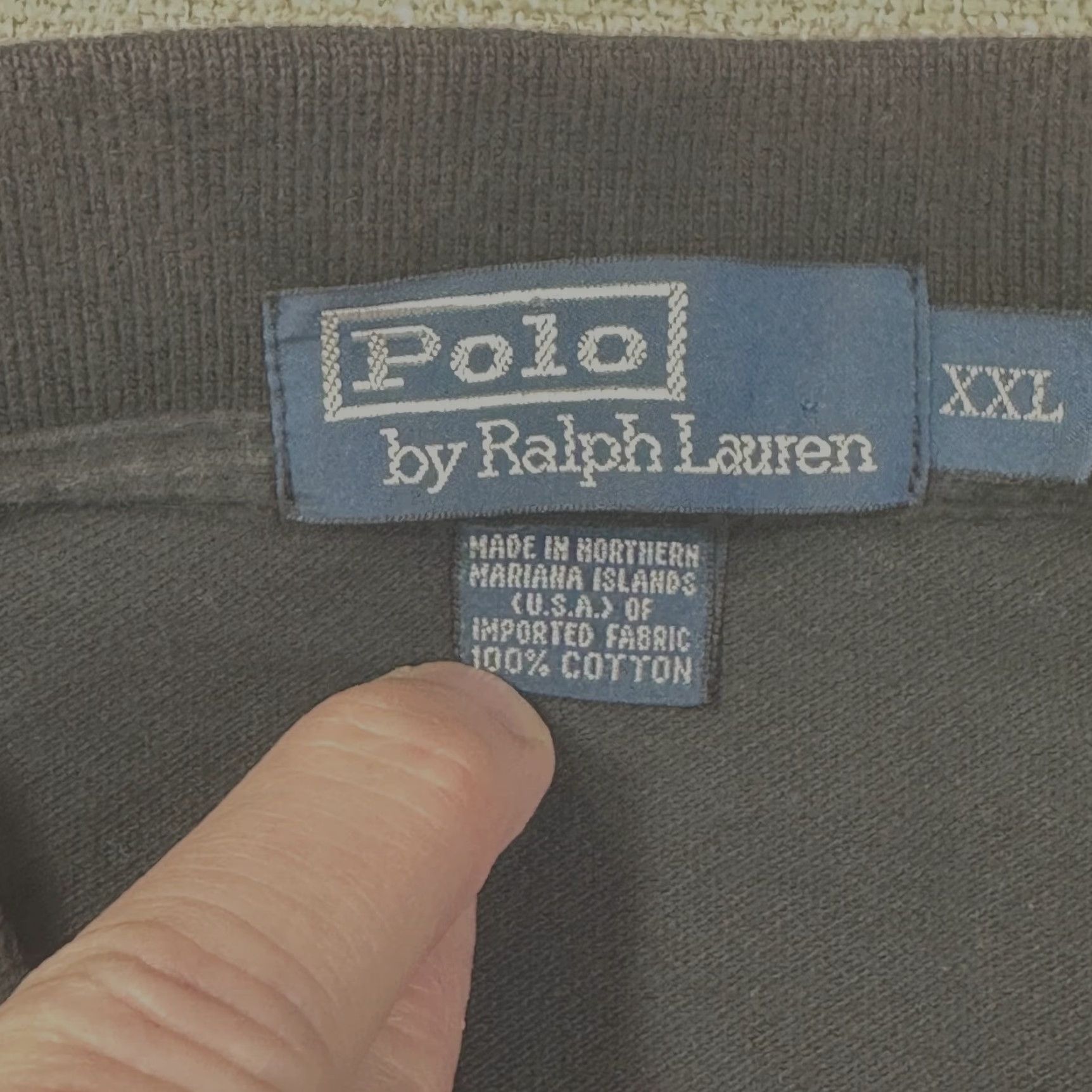 Ralph Lauren VINTAGE Ralph Lauren Polo Shirt Mens 2XL Black Cotton USA Made College 90s Preppy USA Polo by Ralph Lauren Shirt Mens 2XL Black Cotton Made in USA Size US XXL / EU 58 / 5 - 4 Thumbnail
