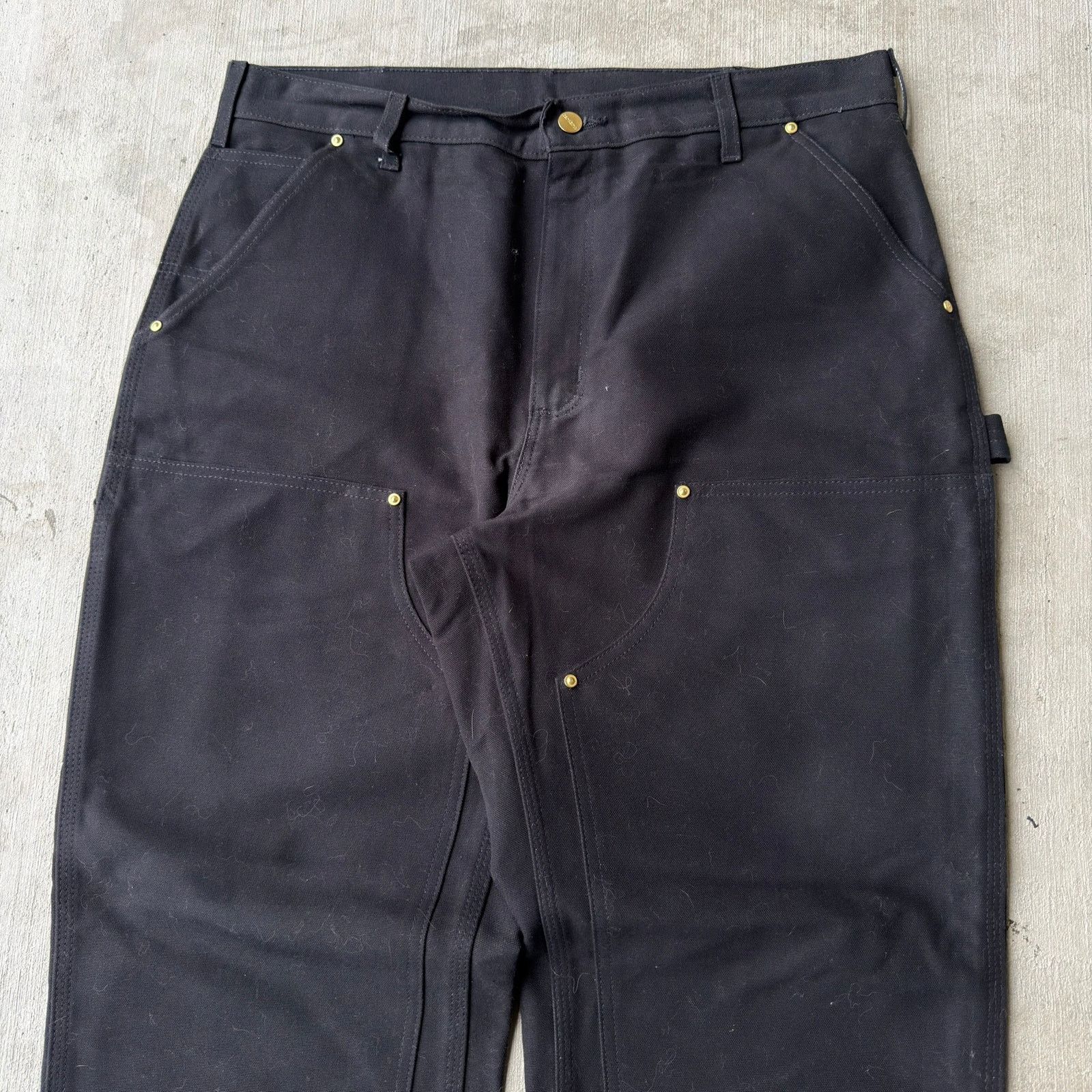 Carhartt × Vintage Carhartt black double knee work wear carpenter pants Size US 37 - 2 Thumbnail