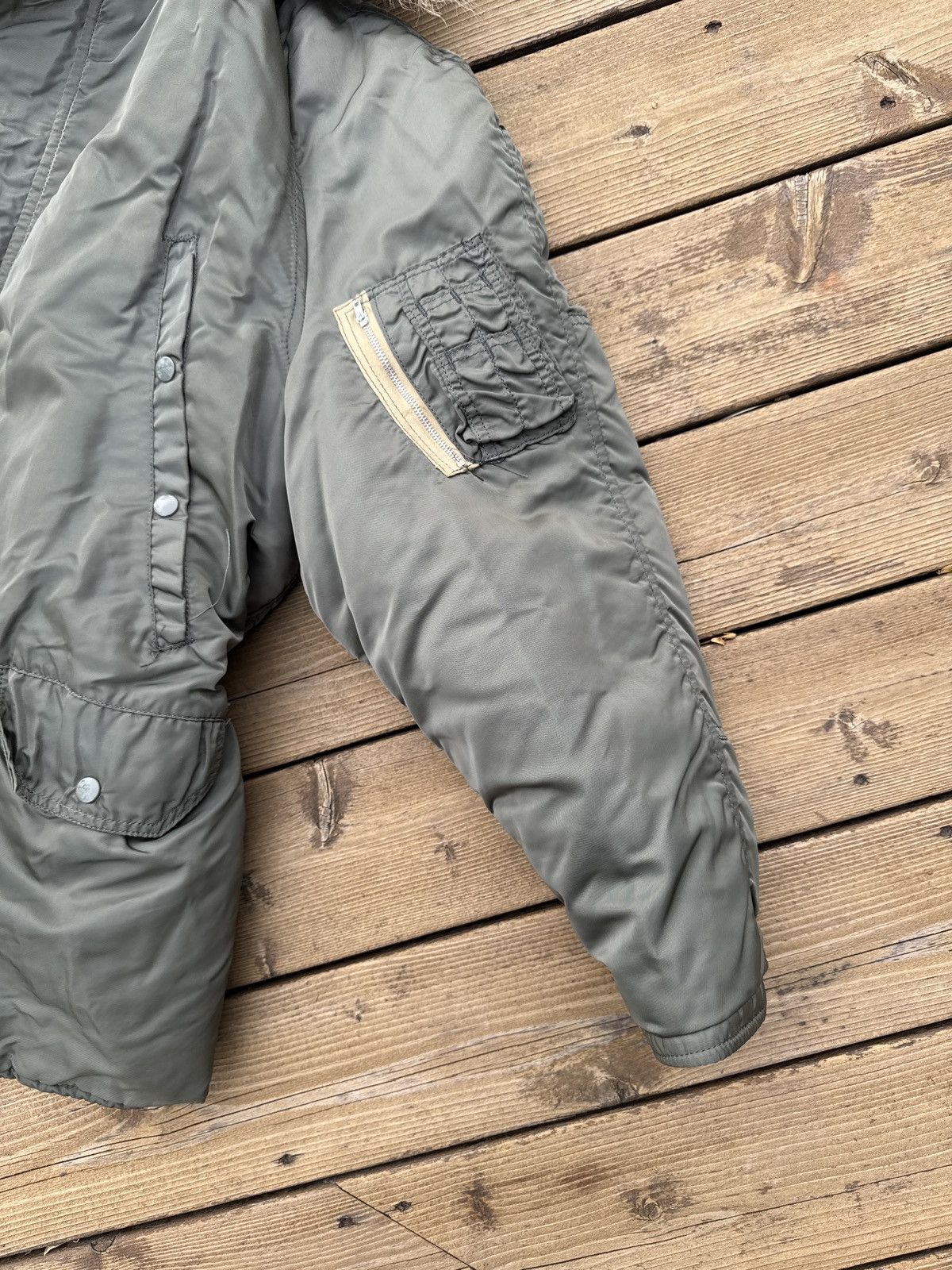 Vintage Vintage 1972 Air Force N-3B Parka Jacket Large Olive Orange Size US L / EU 52-54 / 3 - 4 Thumbnail