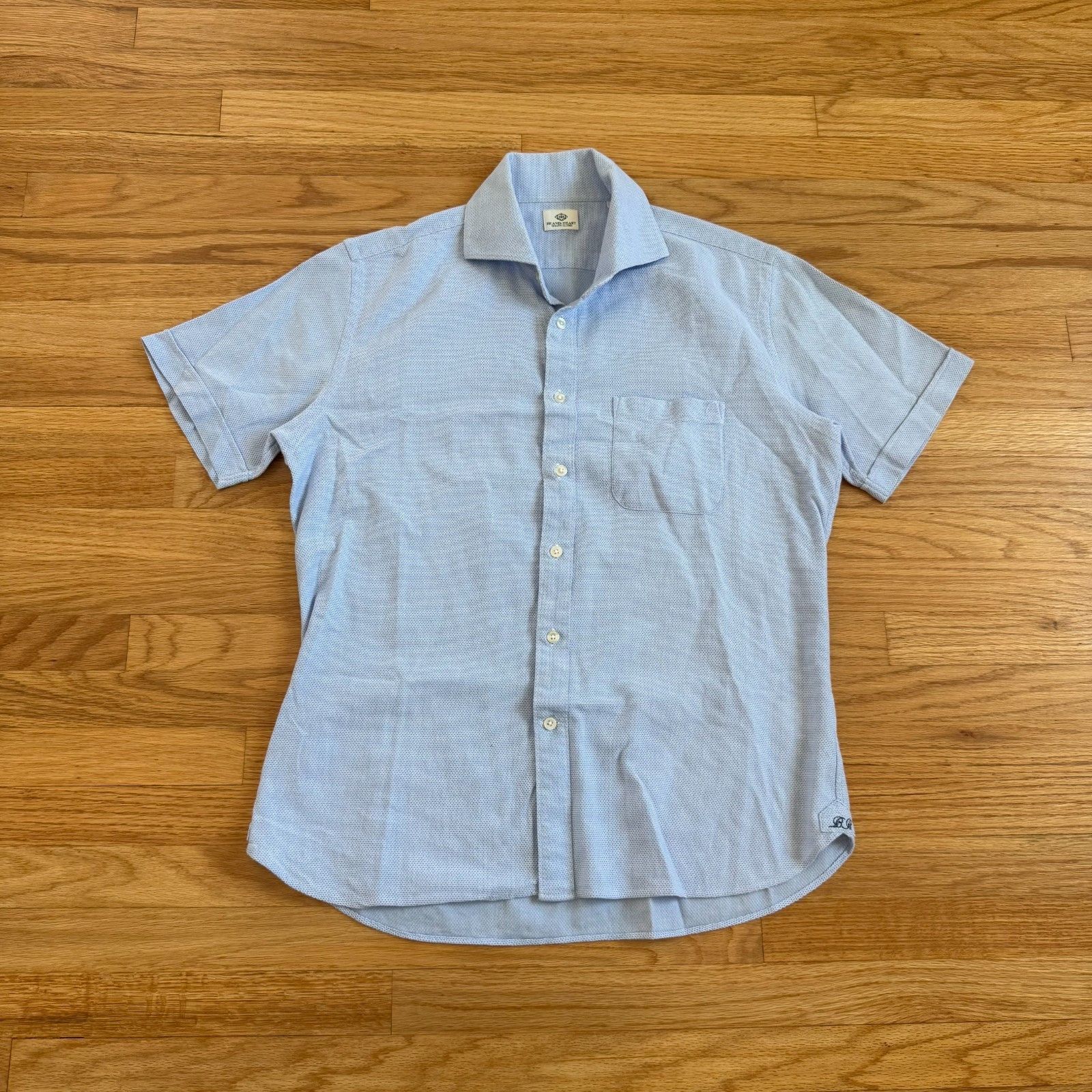 Beams Plus Beams Plus 'Beams Heart' Spread Collar Light Blue Shirt Size US L / EU 52-54 / 3 - 1 Thumbnail