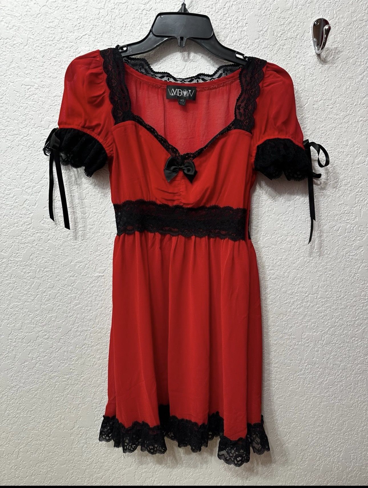 Dolls Kill Red Sheer Babydoll Dress Size XS / US 0-2 / IT 36-38 - 3 Thumbnail
