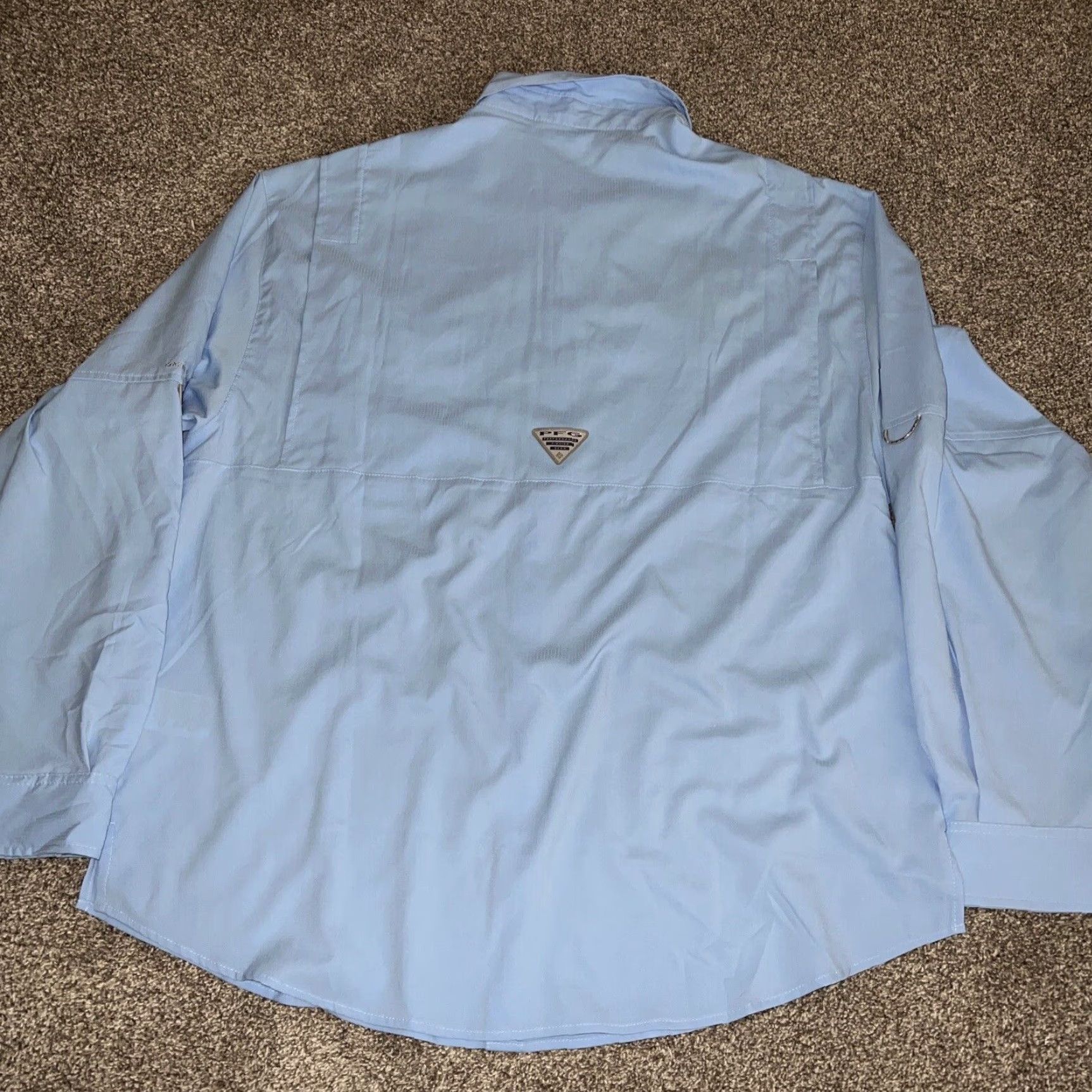 Vintage VINTAGE Columbia TAMIAMI Blue Vented Fishing Shirt Adult XL Long Sleeve Mens Size US XL / EU 56 / 4 - 4 Thumbnail