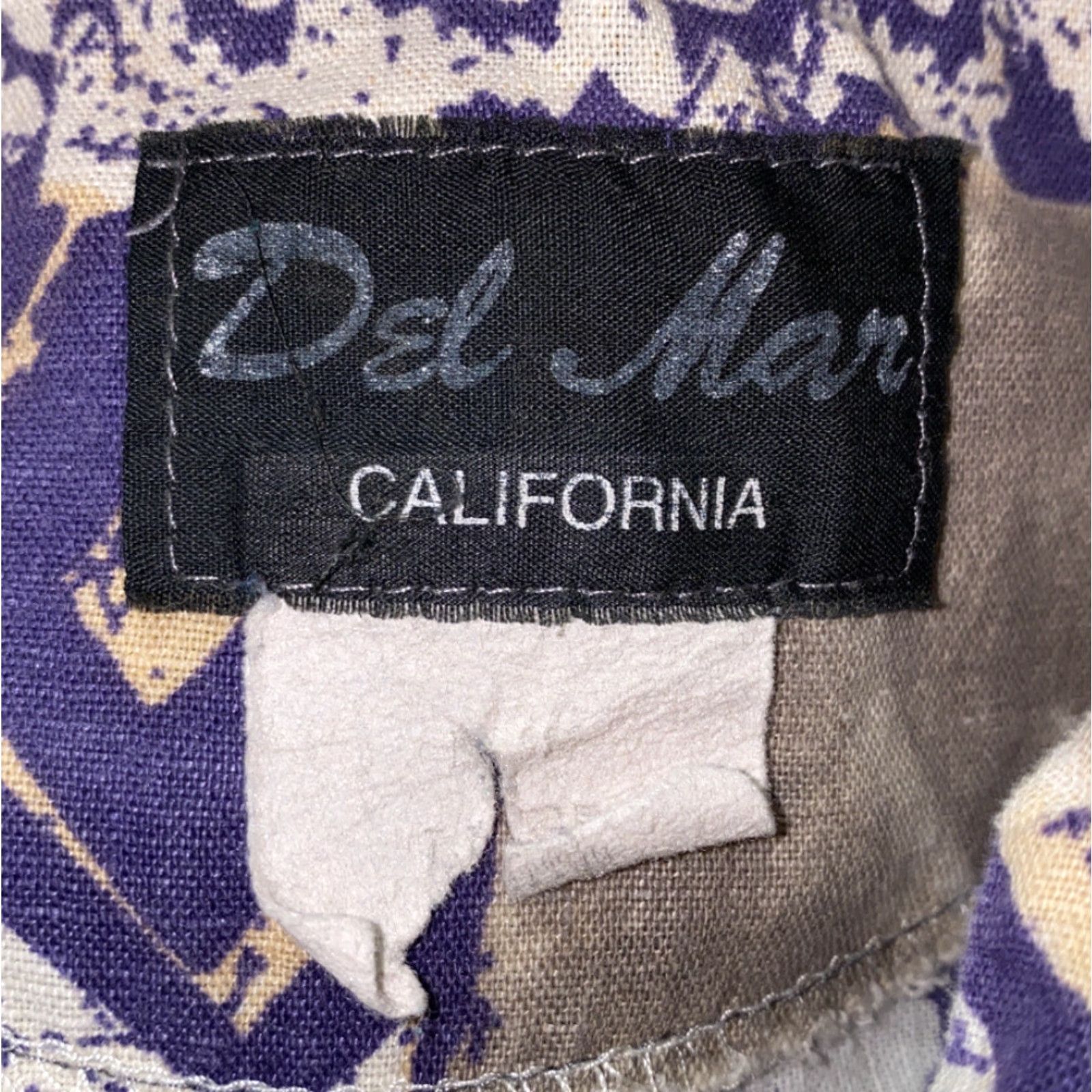 Vintage VINTAGE Del Mar Mens Beige Aloha Print Hawaiian Shirt 23.5 In Armpit - Casual Shirt Mens L Beige Aloha 90s Theme Size US L / EU 52-54 / 3 - 2 Thumbnail
