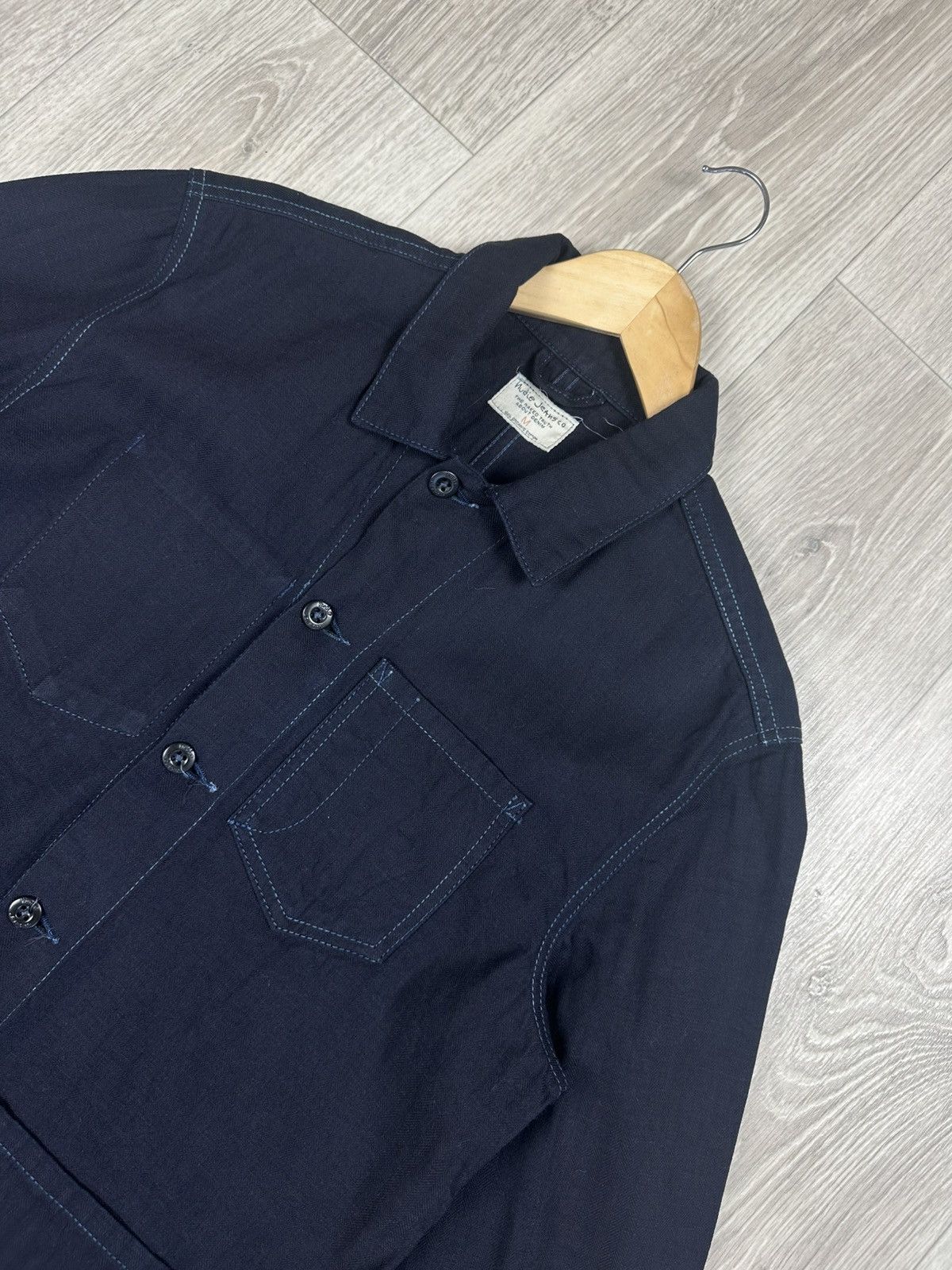 Nudie Jeans Nudie Jeans Tryggve Herringbone Denim Jacket shirt M Size US M / EU 48-50 / 2 - 2 Thumbnail