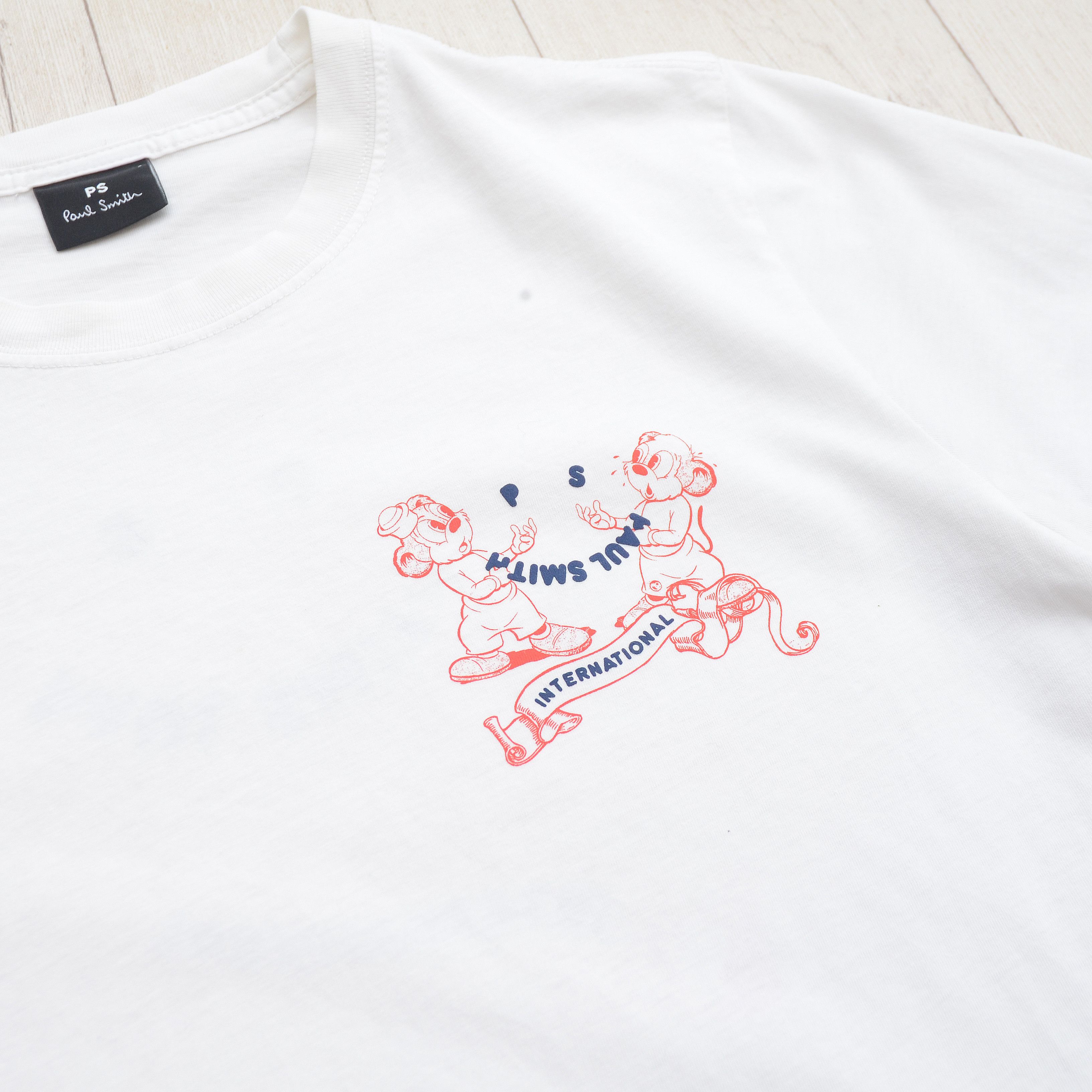 Paul Smith PS Paul Smith International Chipmunk White Circle Graphic Size US M / EU 48-50 / 2 - 8 Thumbnail