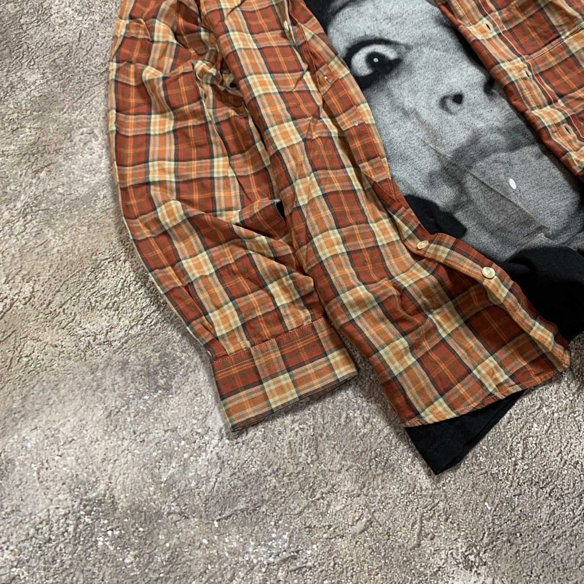 Vintage Vintage 90s Plaid Shirt Graphic Horror Streetwear Grunge M Size US M / EU 48-50 / 2 - 2 Thumbnail