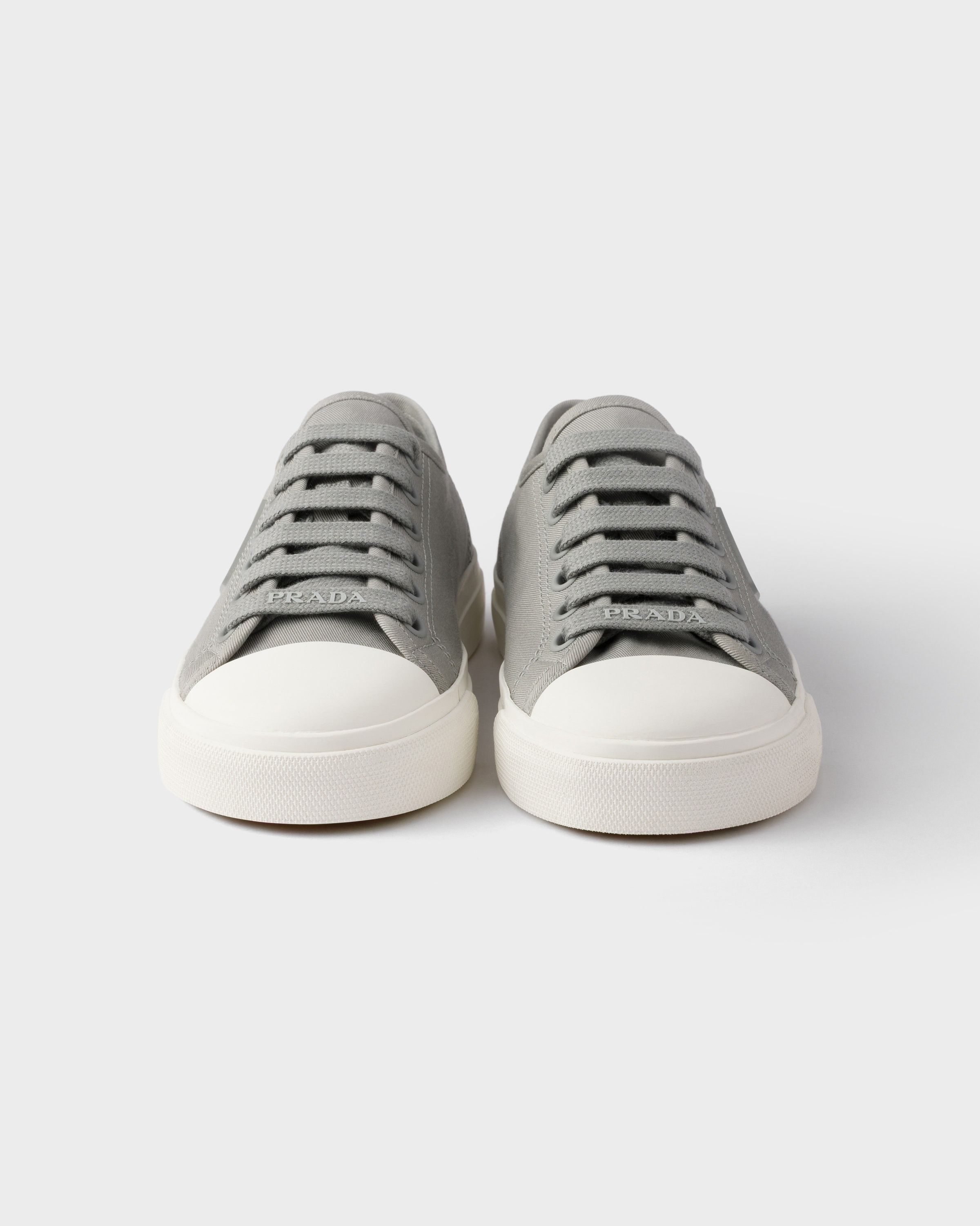 Prada o1la1rc1a0925 Gabardine Sneakers in Grey/White Size US 7 / IT 37 - 4 Thumbnail
